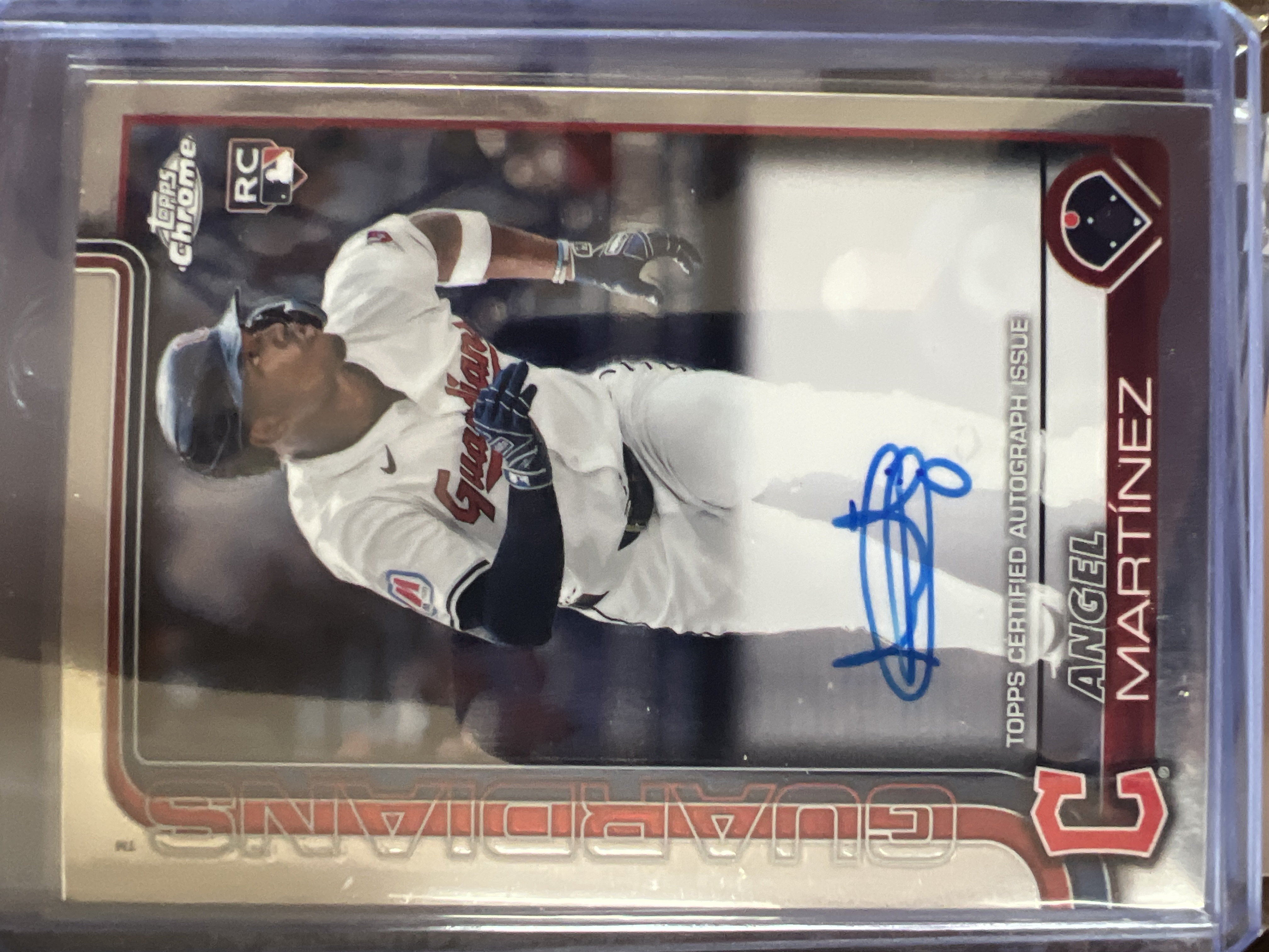 Angel Martínez - Topps Certified Autograph Issue Rookie Autograph Near Mint - Trading Card Image