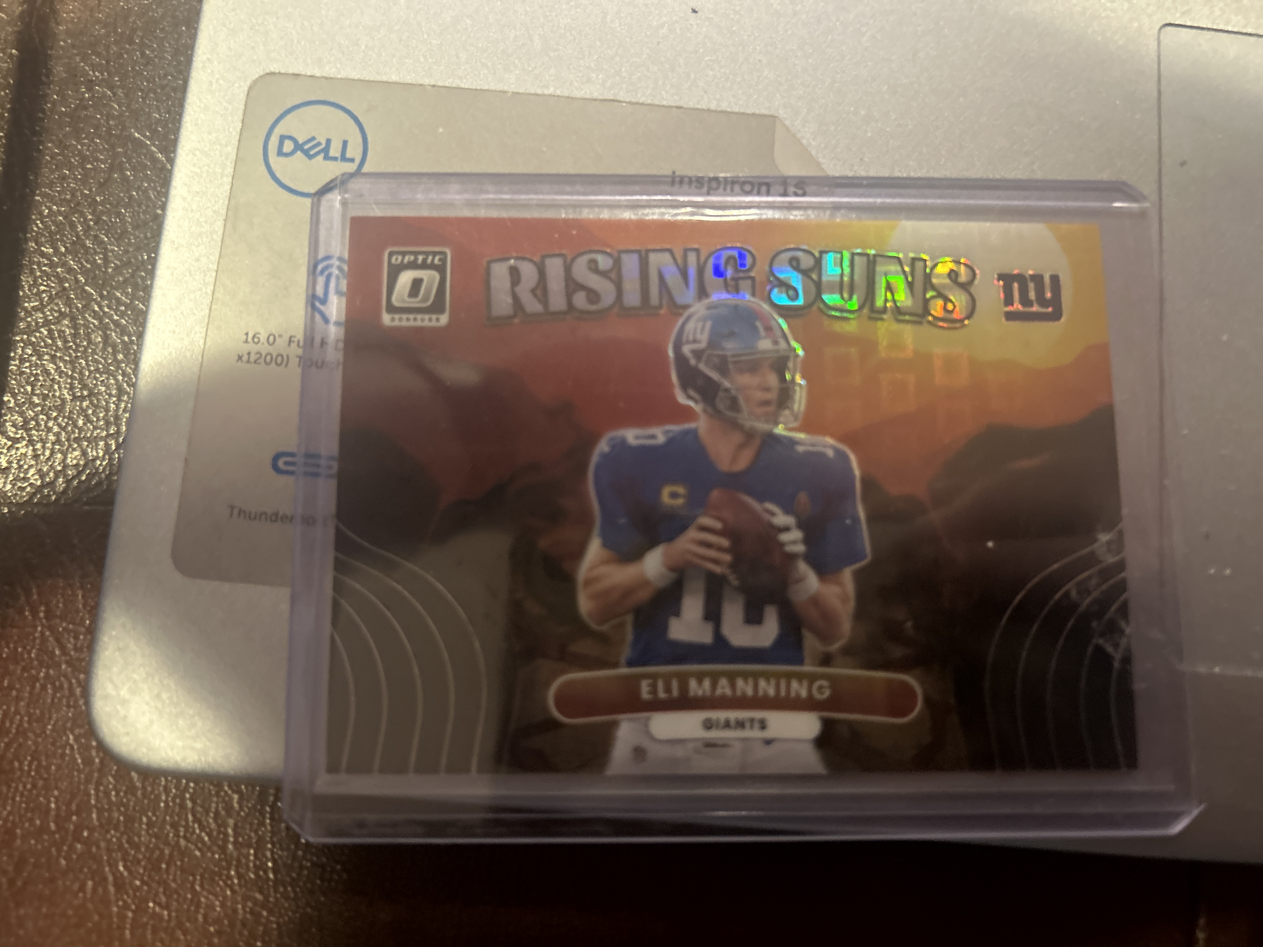 Eli Manning - Rising Suns Purple Stars Parallel Rising Suns Purple Stars Parallel - Trading Card Image