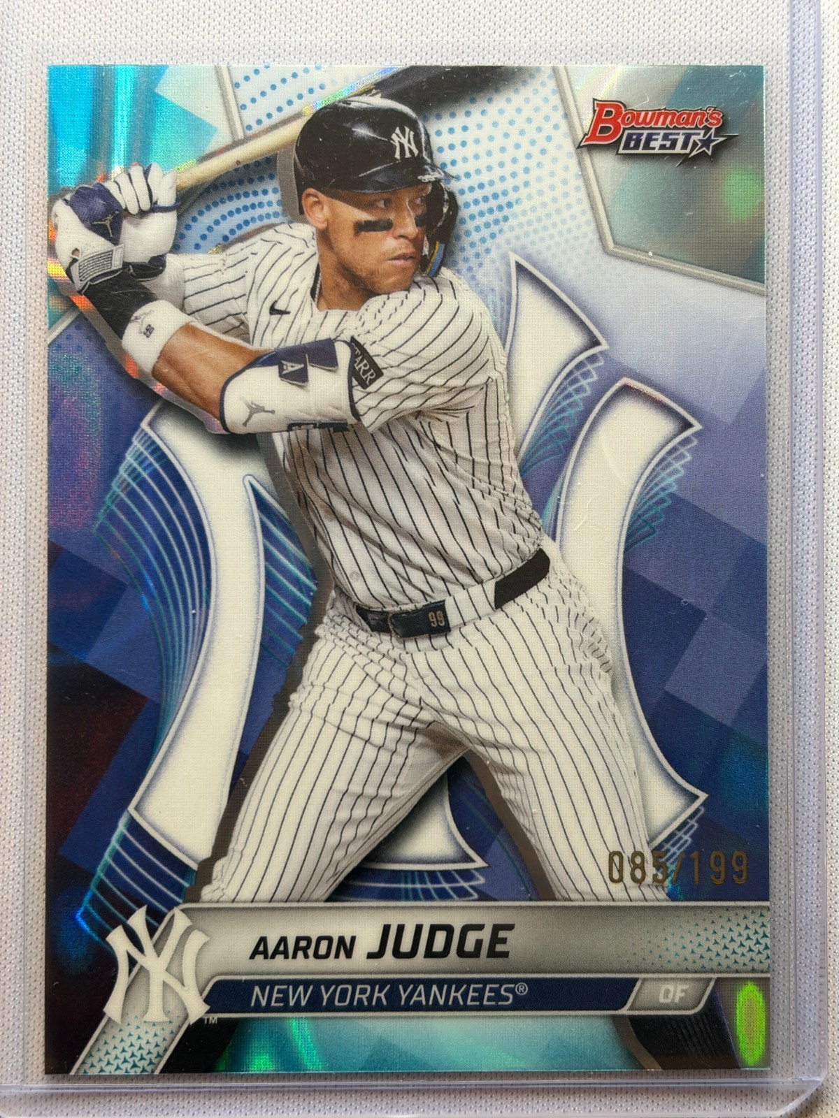 Aaron Judge Bowman's Best Blue Refractor Blue Refractor - Trading Card Image