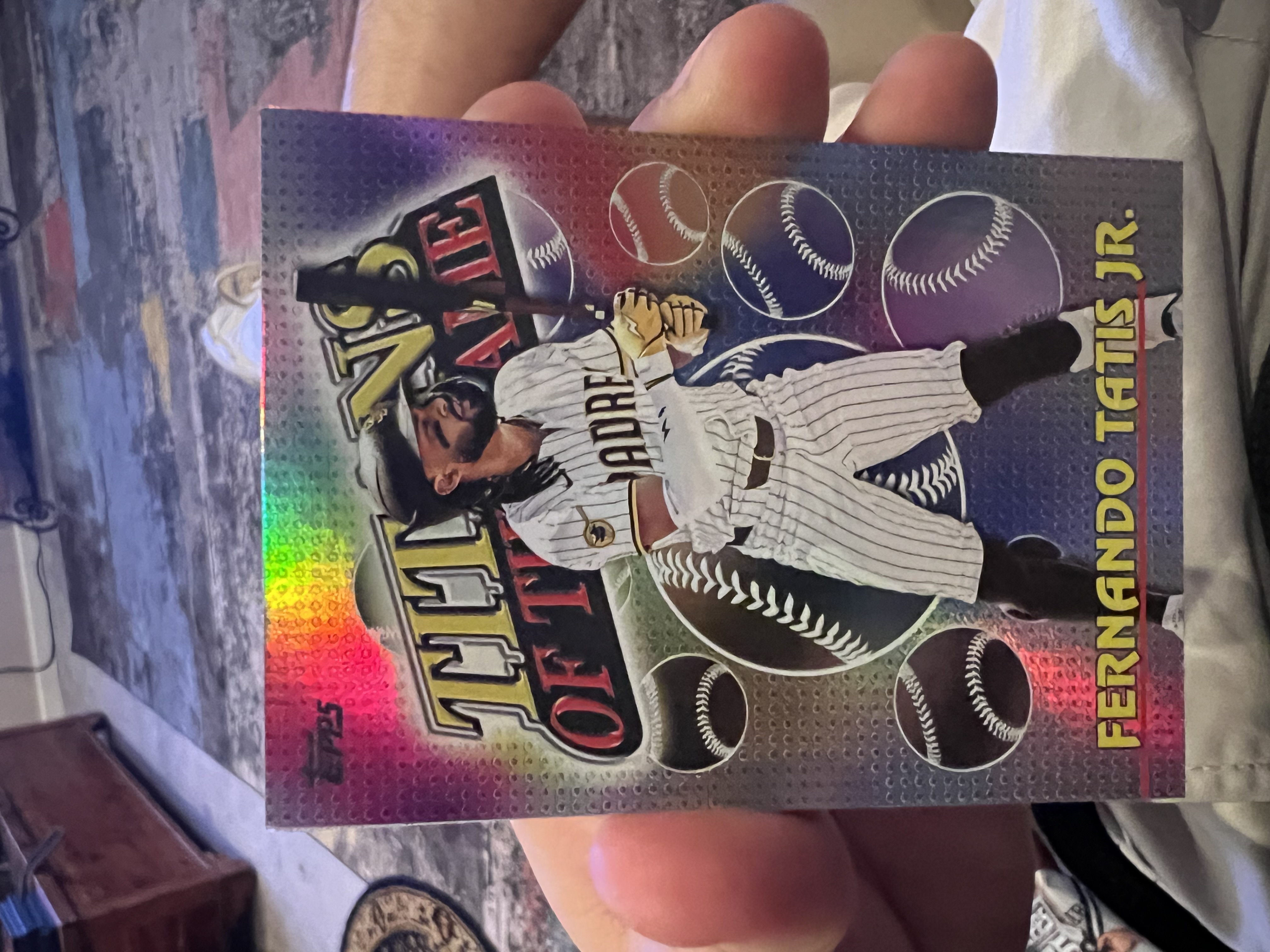 Fernando Tatis Jr. Titans of the Game Foil Rainbow Foil Near Mint - Trading Card Image