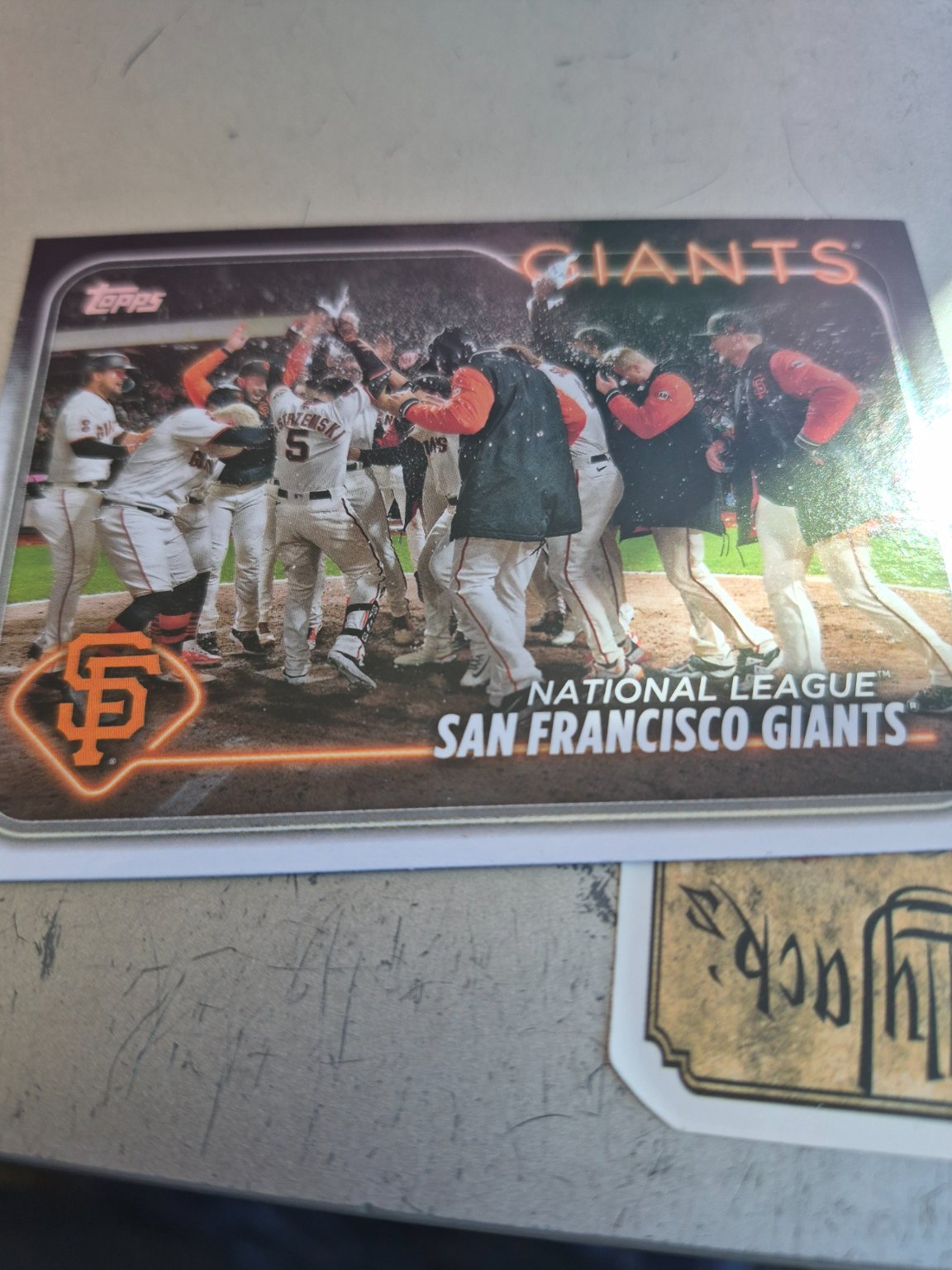 San Francisco Giants Team Card Base - Trading Card Image