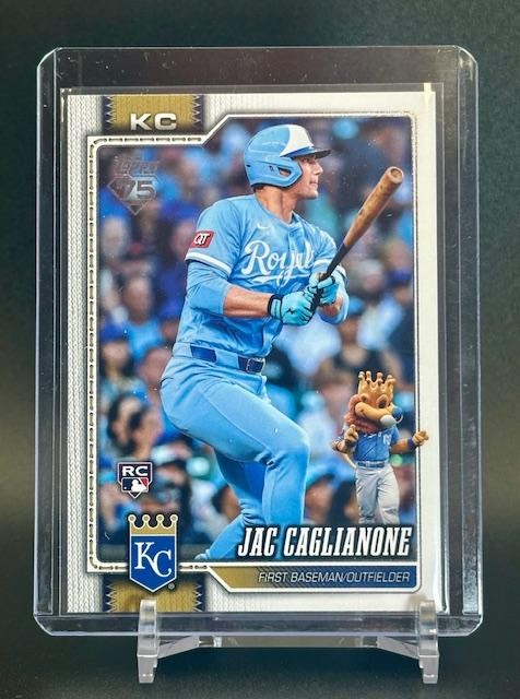 Jac Caglianone 2025 Topps '75 Base Rookie Card Base - Trading Card Image