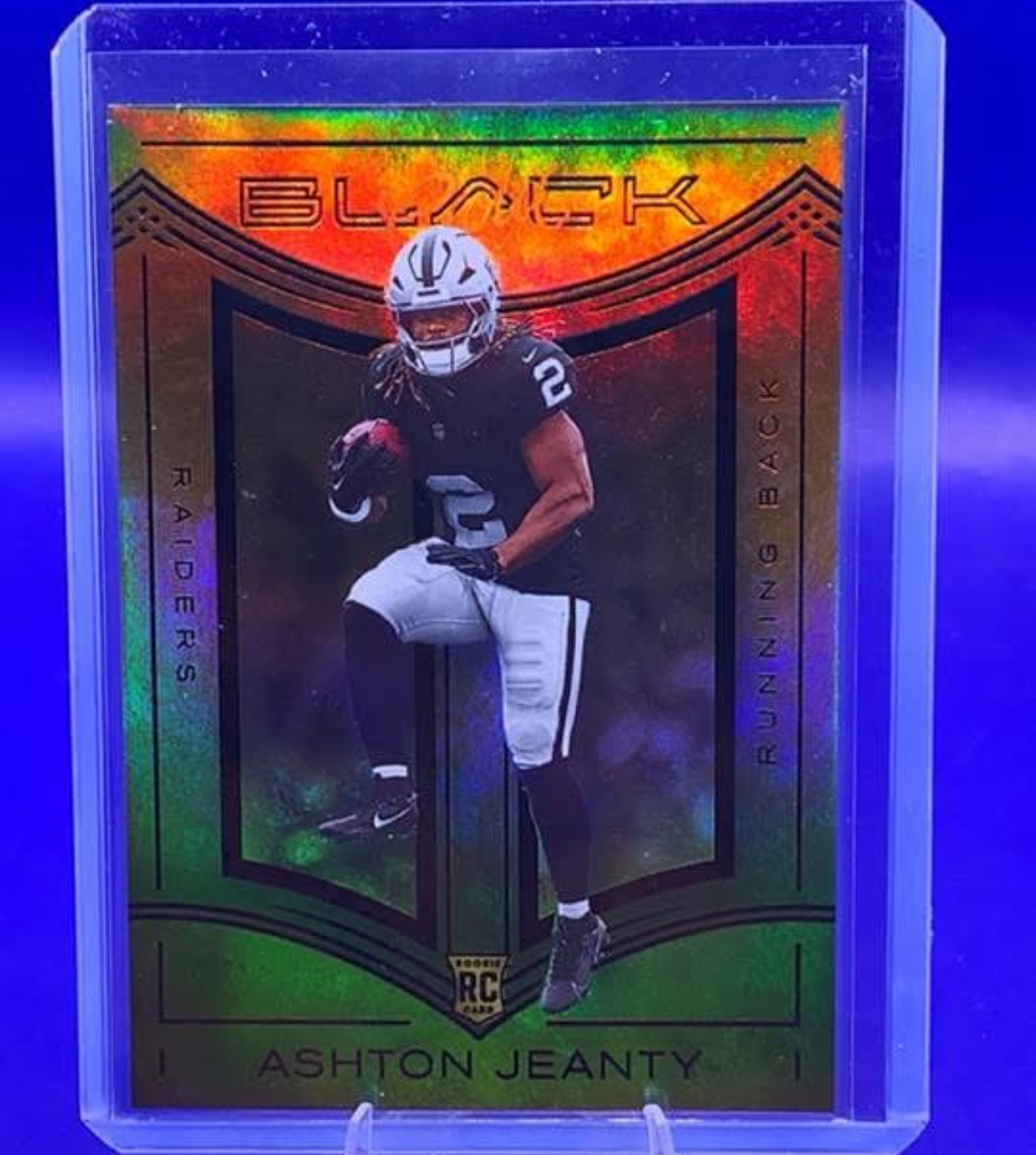 Ashton Jeanty 2025 Panini Black Rookie Card