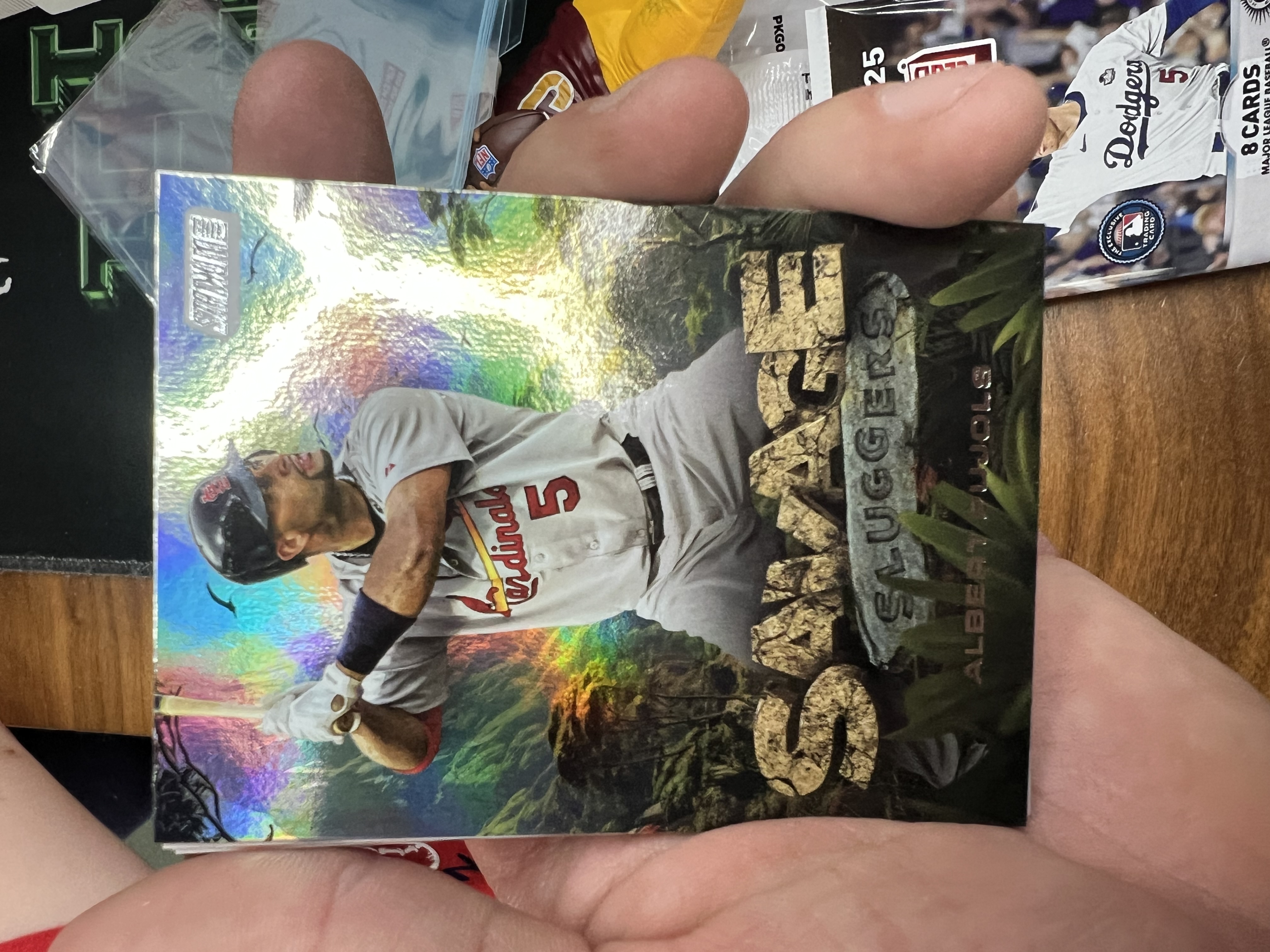 Albert Pujols 2022 Topps Stadium Club Chrome 'Power Zone' Insert