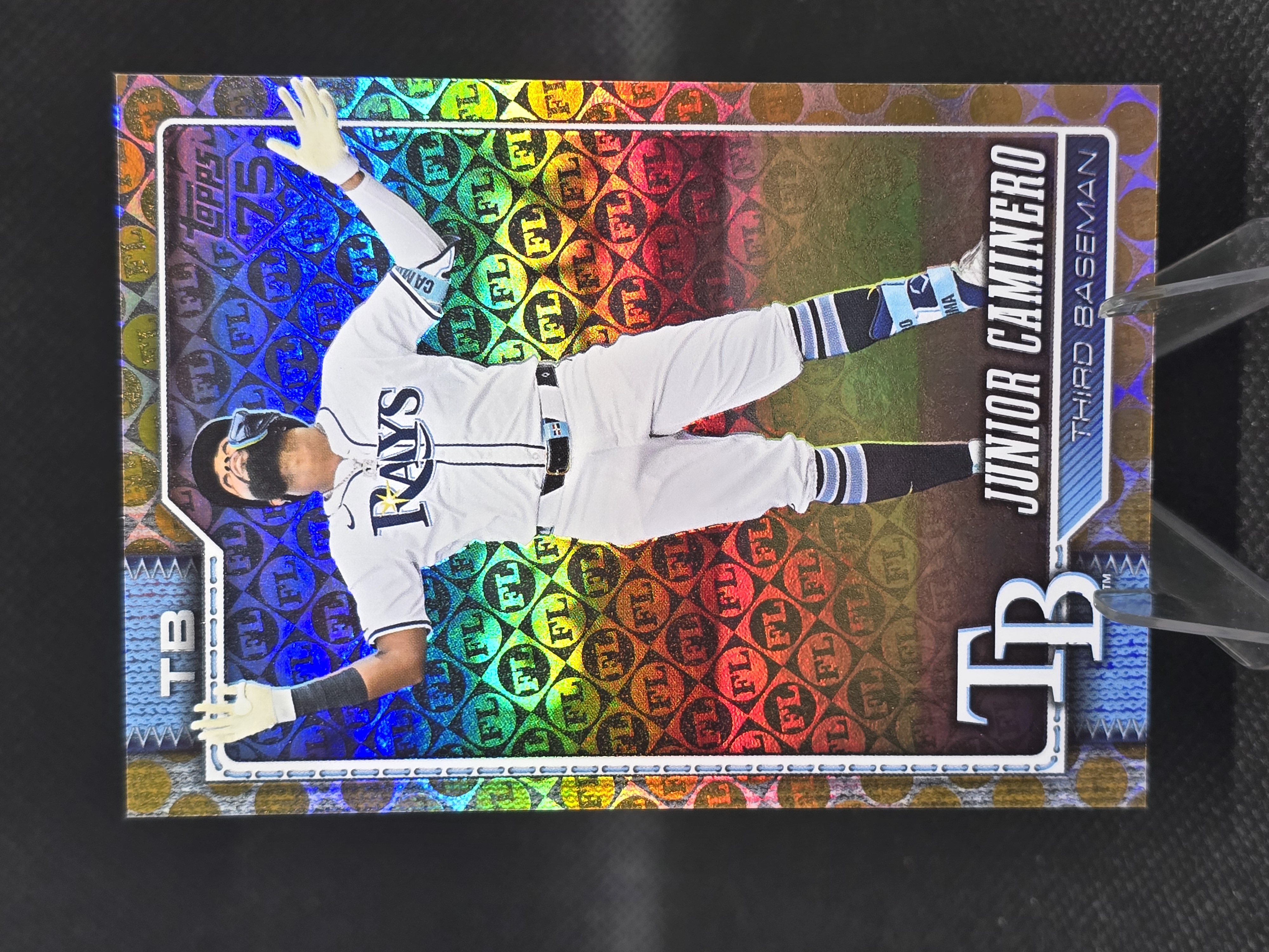 Junior Caminero 2024 Topps Series One Foilboard /50 Foilboard Parallel Near Mint - Trading Card Image