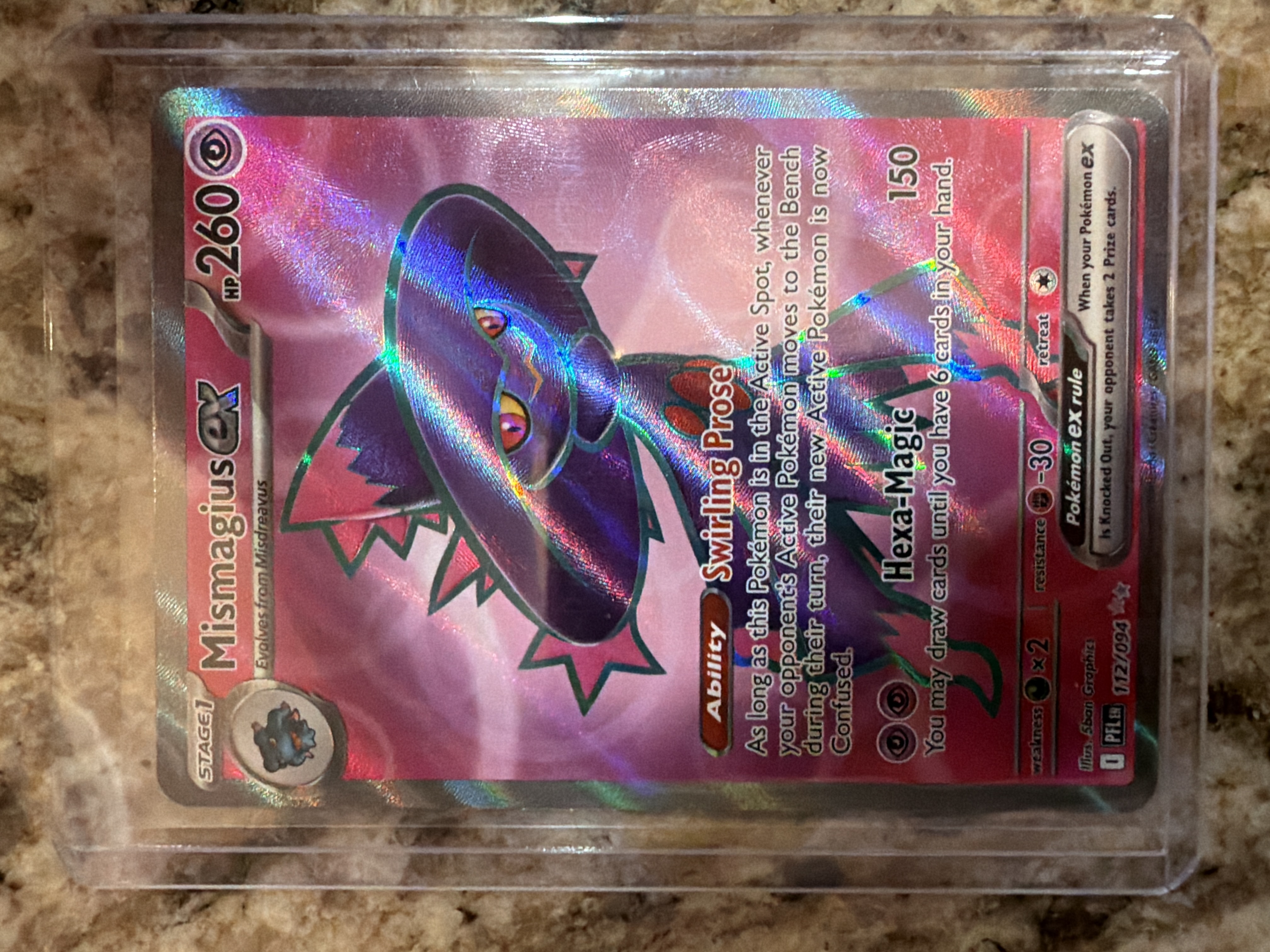 Mismagius EX Full Art Secret Rare - Trading Card Image