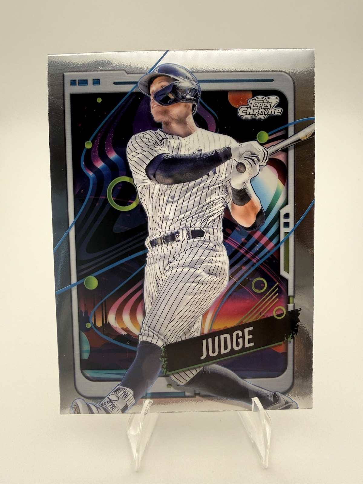 Aaron Judge - Topps Chrome Cosmic Refractor - Trading Card Image
