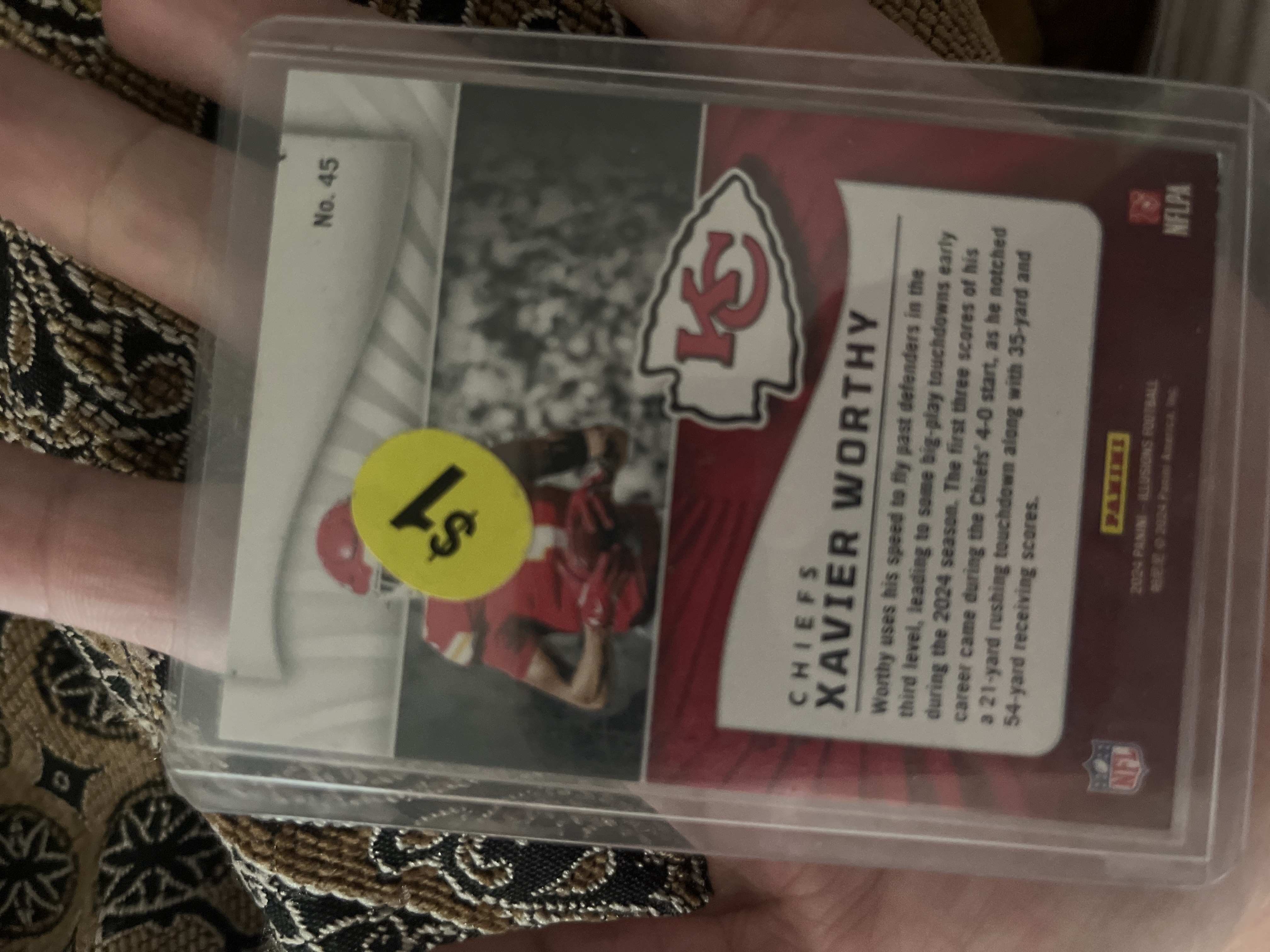 Xavier Worthy 2024 Panini Illusions Football #45 Base - Trading Card Image