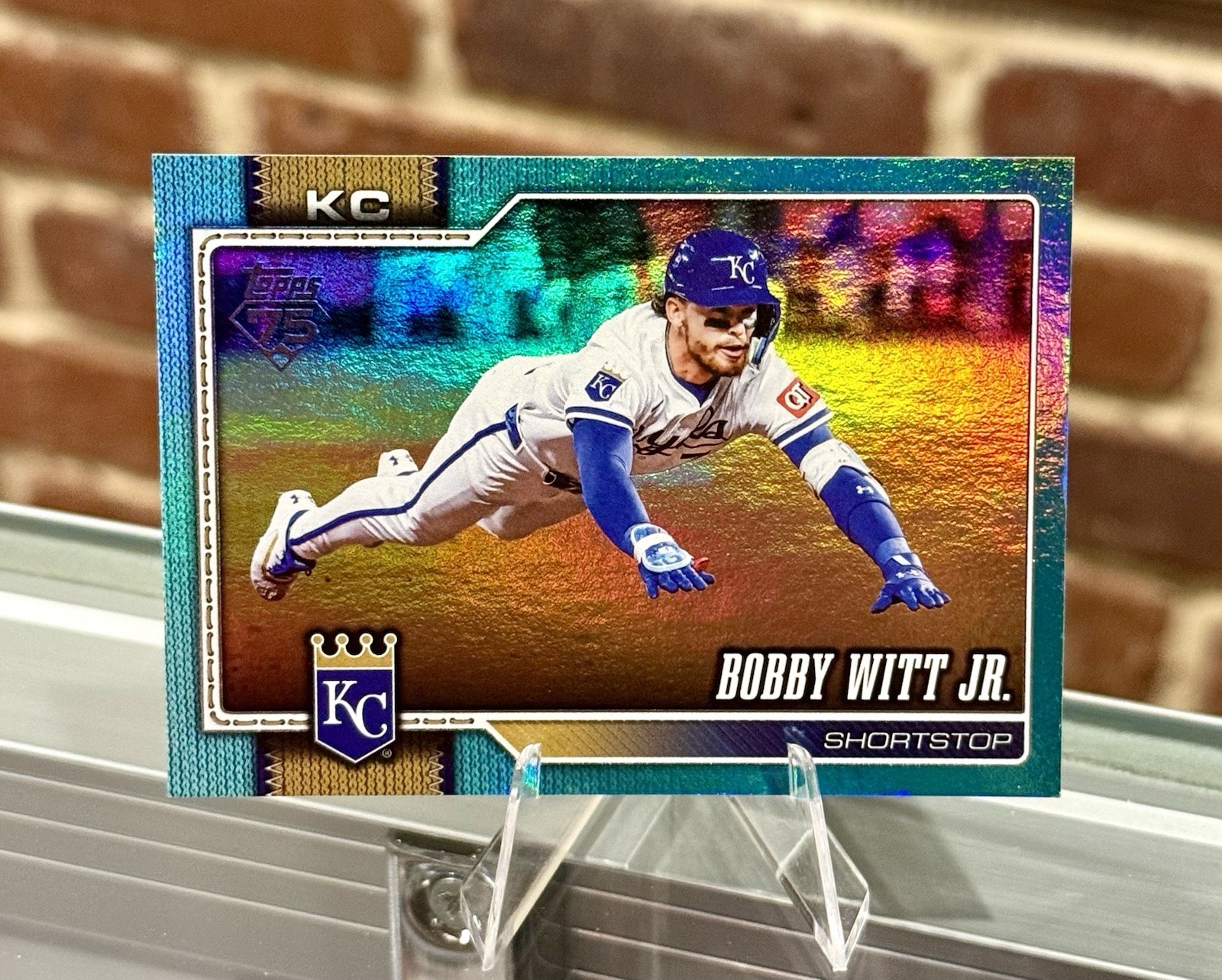 Bobby Witt Jr. 2024 Topps Series 1 Rainbow Foil Rainbow Foil - Trading Card Image