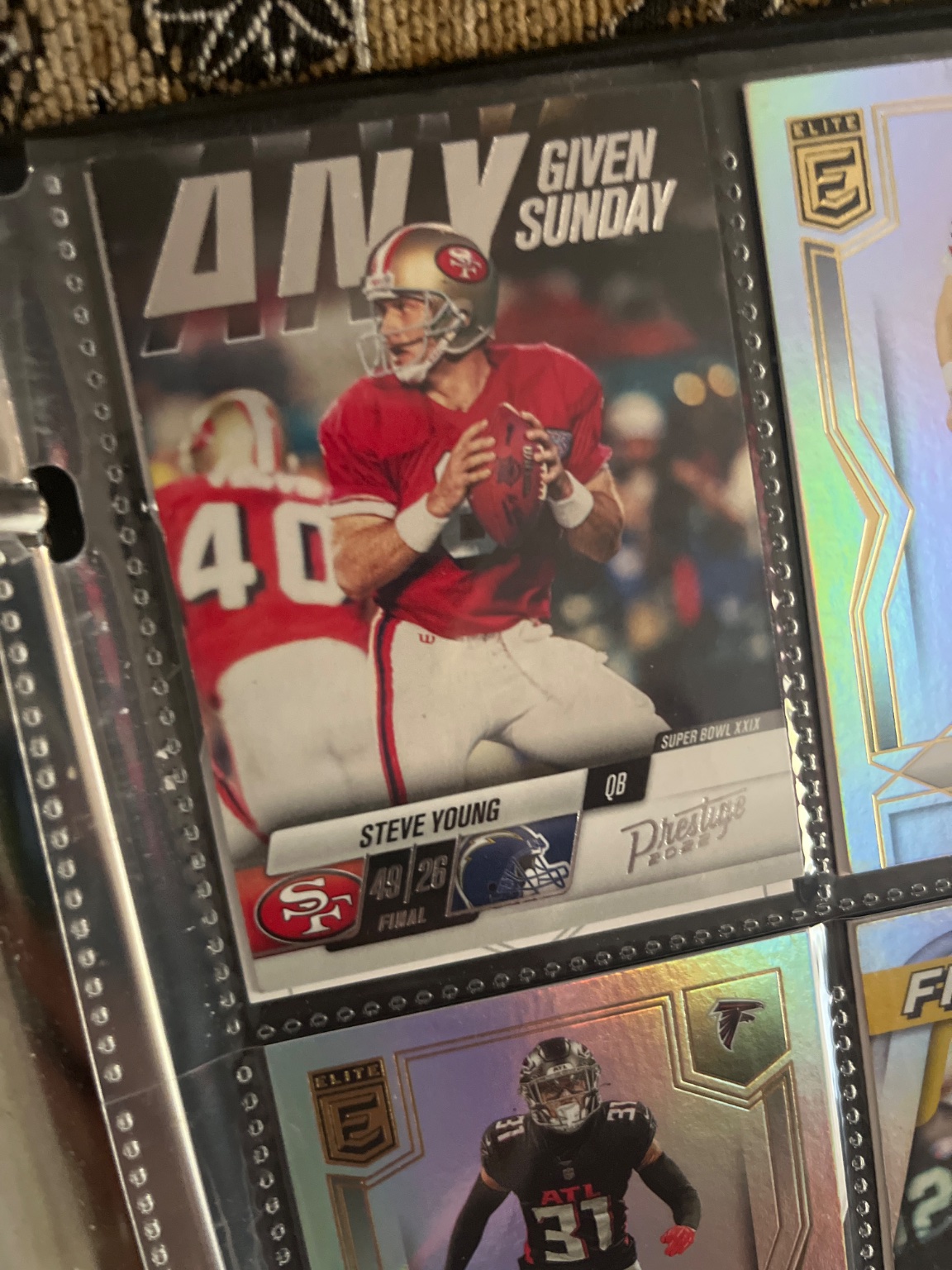 Steve Young Any Given Sunday Base - Trading Card Image