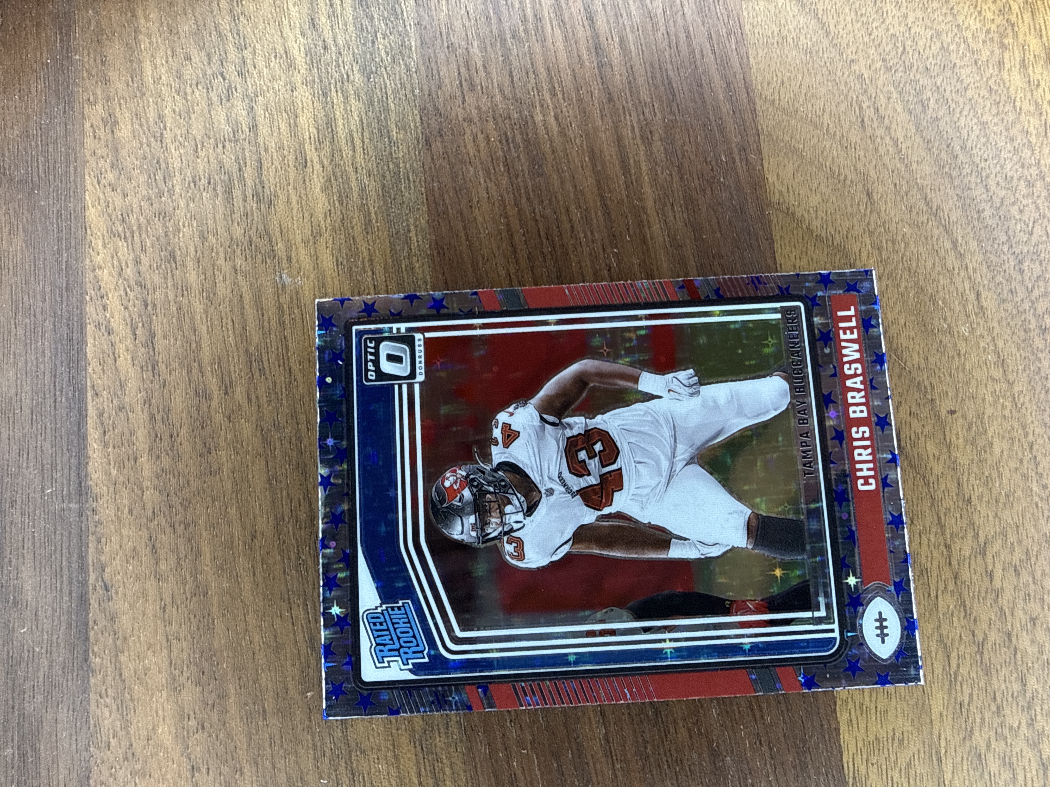 Chris Braswell 2024 Donruss Optic Rated Rookie Red Stars Prizm Red Stars Prizm - Trading Card Image