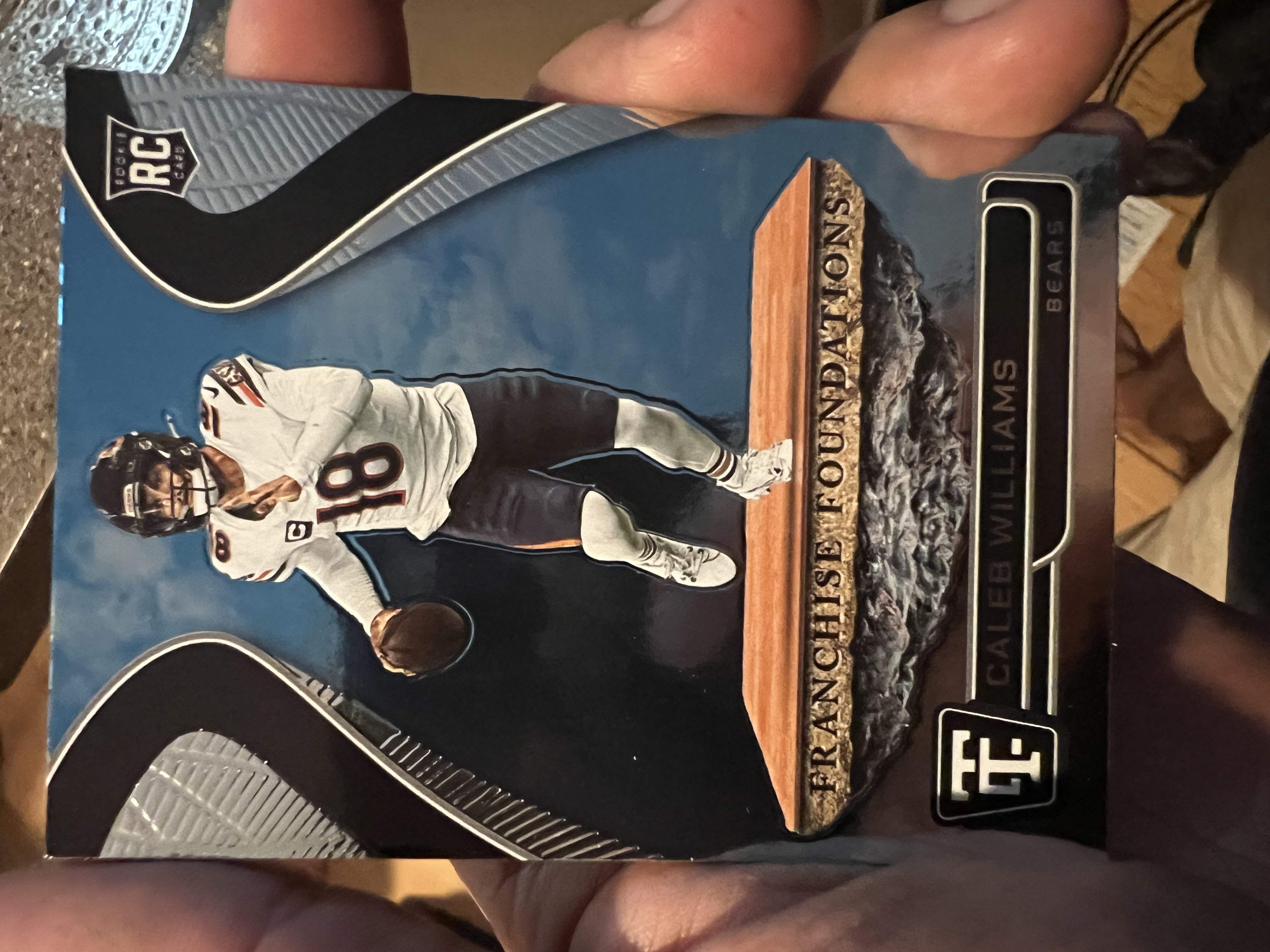 Caleb Williams 2024 Panini Totally Certified Franchise Foundations #1 RC