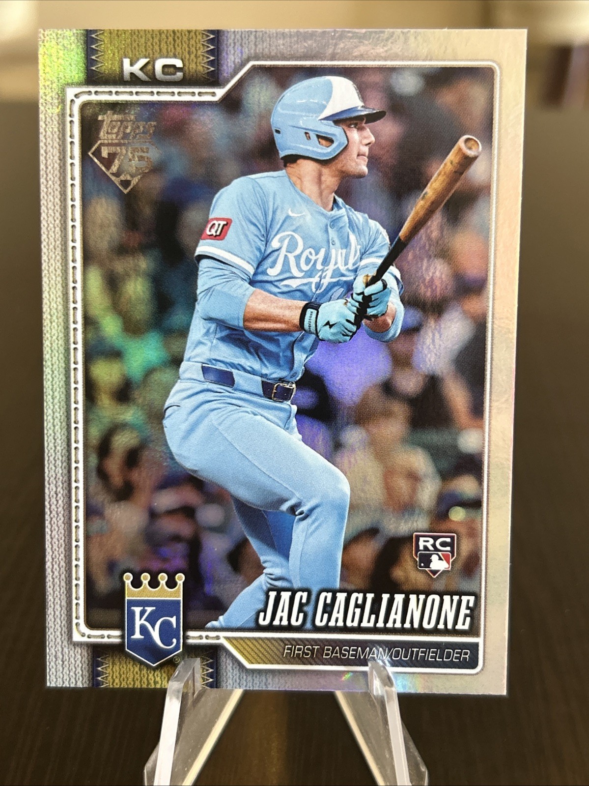 Jac Caglianone 2024 Topps Chrome Base Rookie Card Base - Trading Card Image
