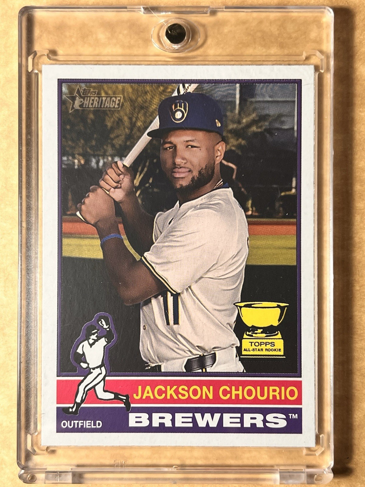 Jackson Chourio 2024 Topps Heritage Topps All-Star Rookie Topps All-Star Rookie - Trading Card Image