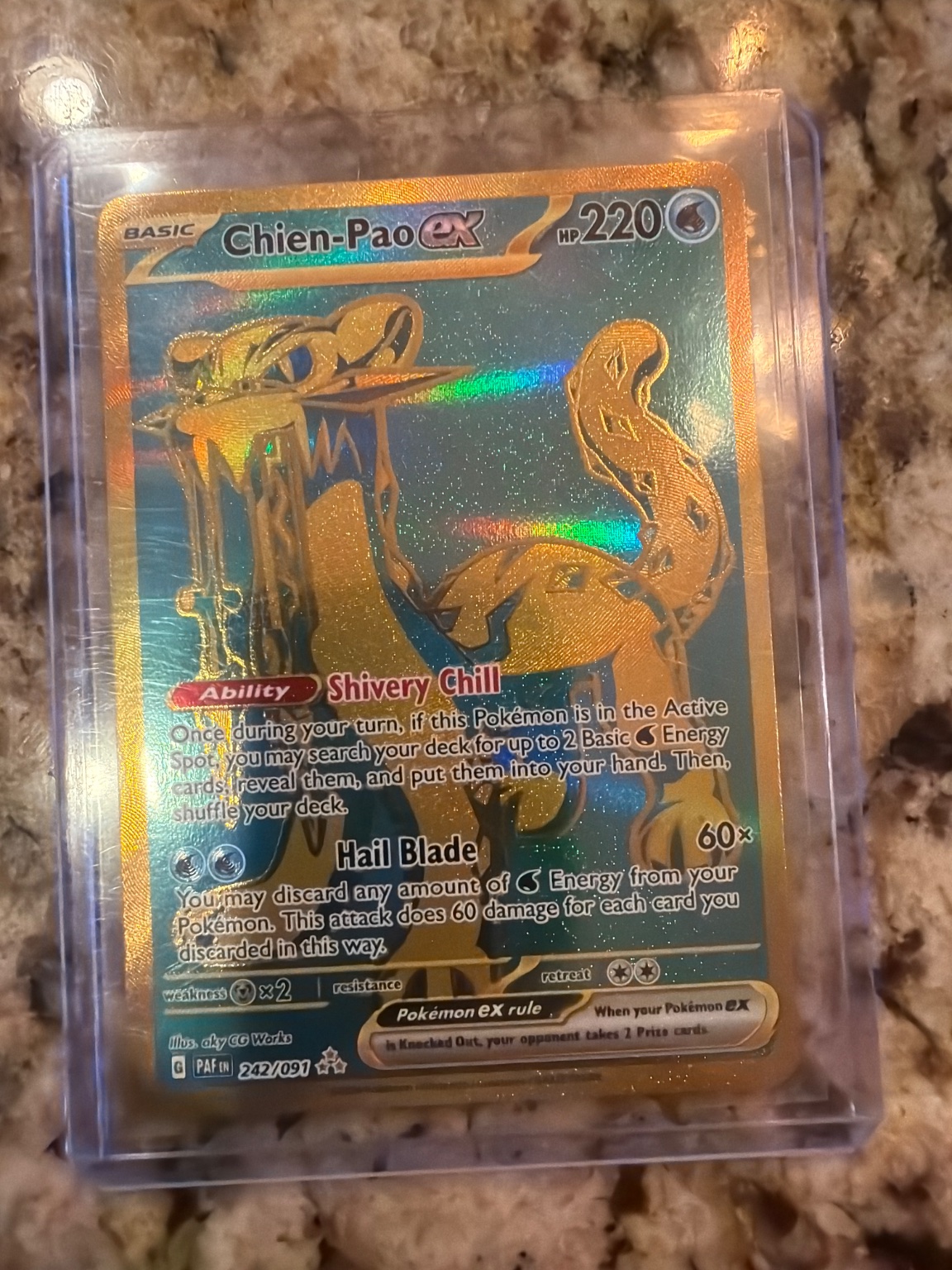 Chien-Pao ex Special Illustration Rare (Gold Border) - Trading Card Image