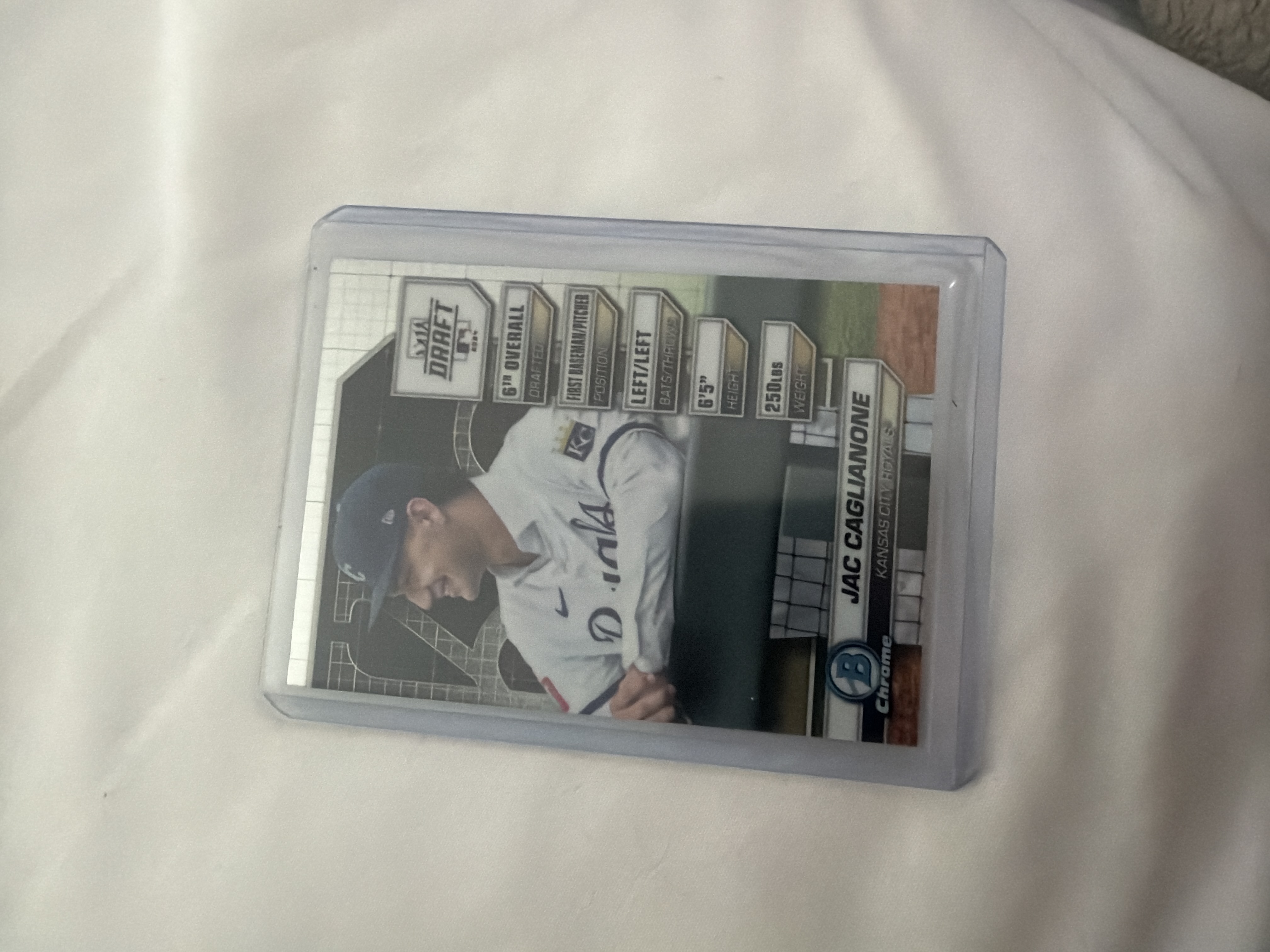 Jac Caglianone - Bowman Draft Chrome Base Chrome - Trading Card Image