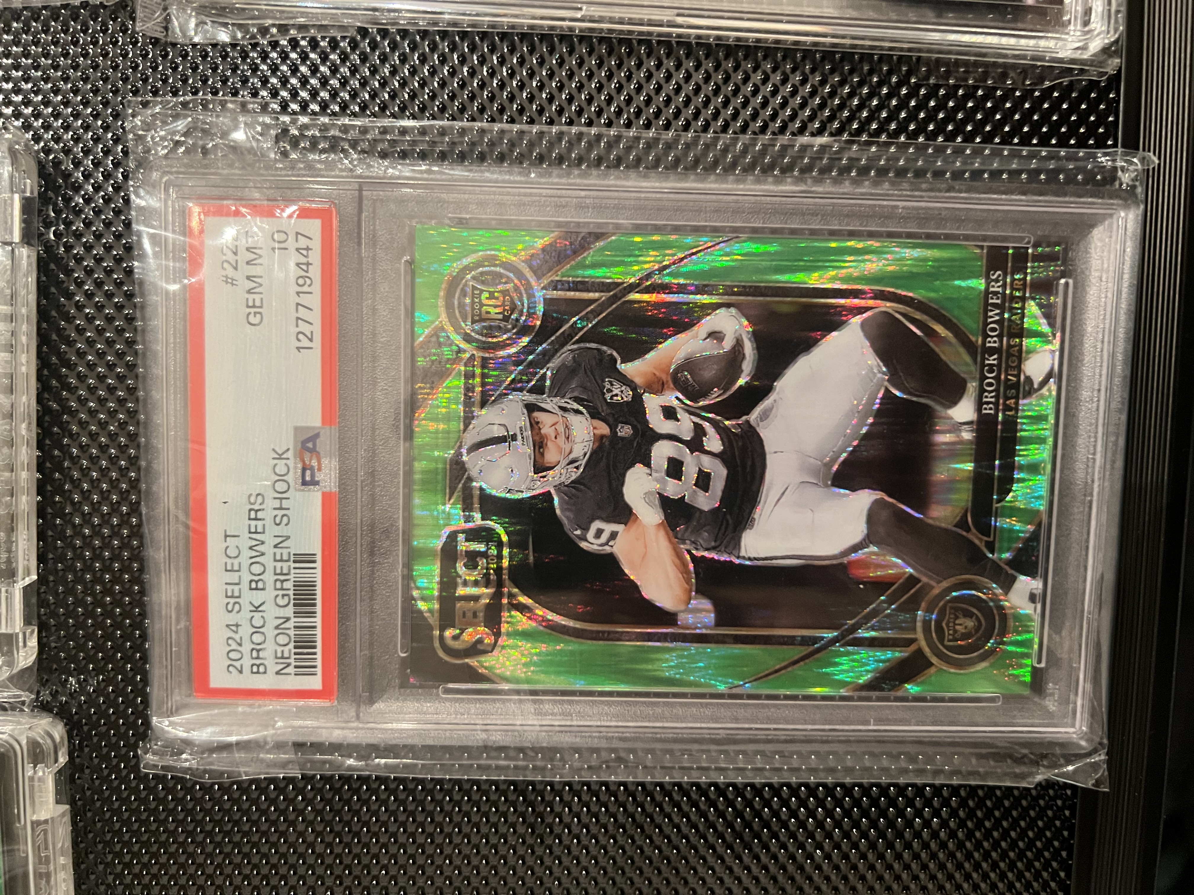 Brock Bowers 2024 Panini Select Green