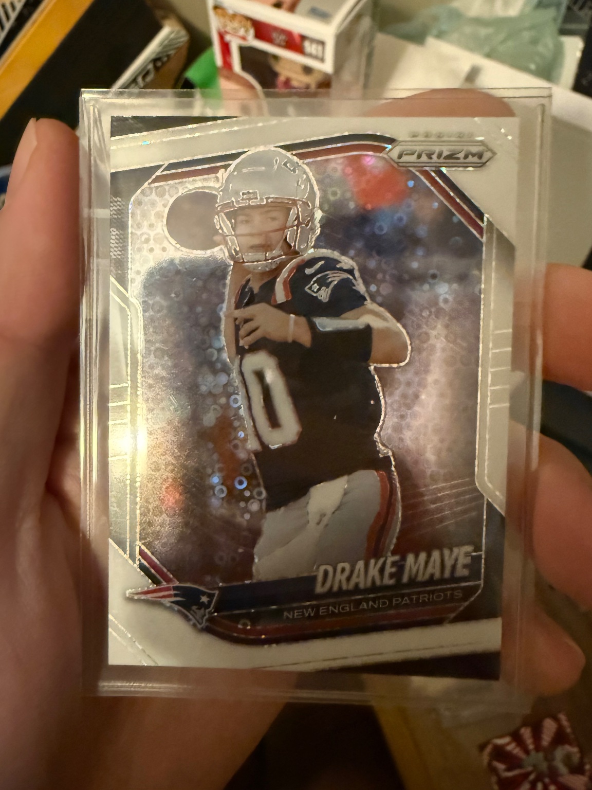 Drake Maye 2024 Panini Prizm Disco Prizm Disco Prizm - Trading Card Image