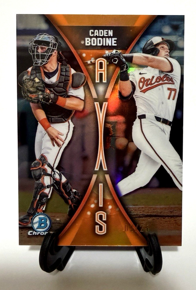 Caden Bodine - Axis Orange Refractor Axis Orange Refractor - Trading Card Image