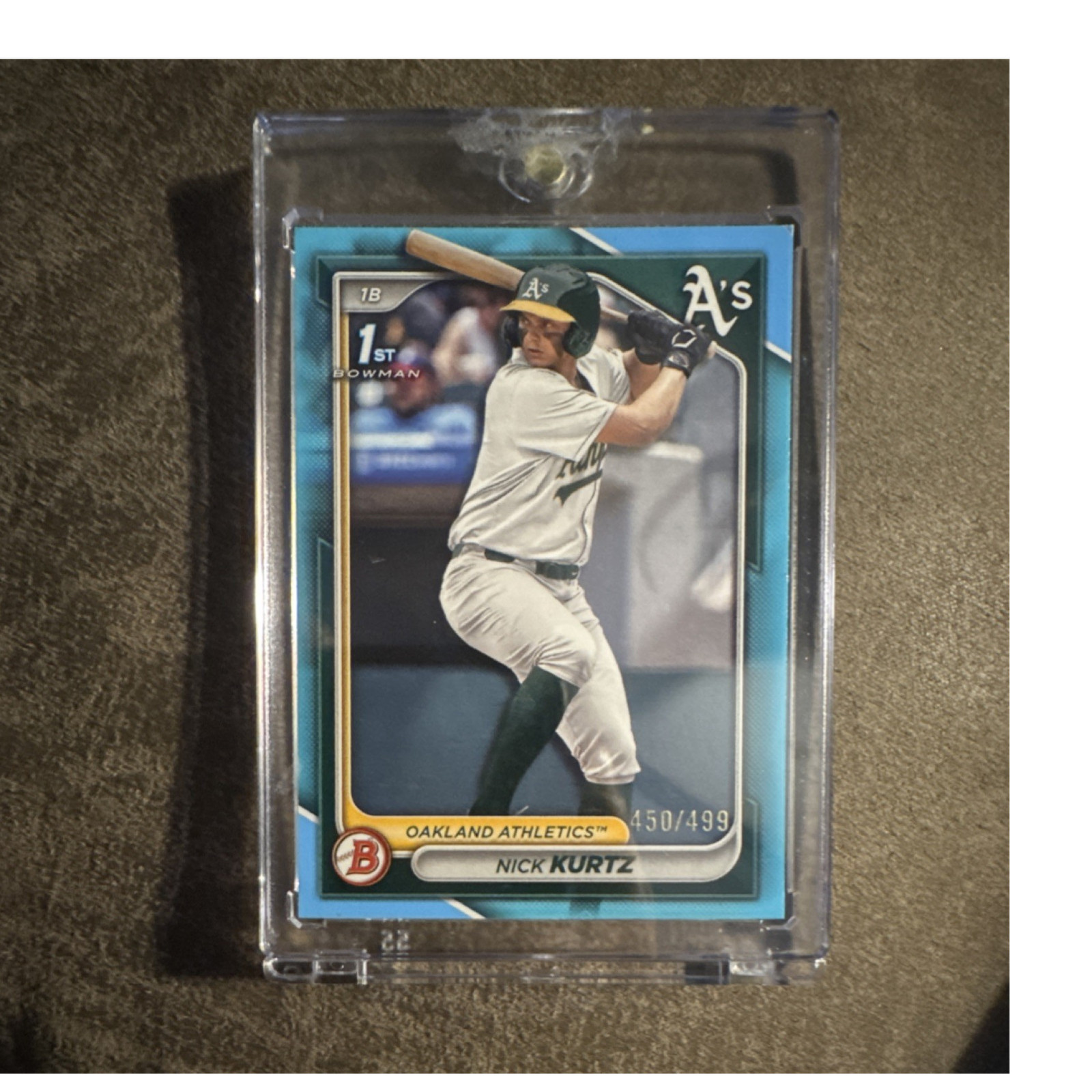 Nick Kurtz 2024 Bowman Chrome Aqua Refractor /499 Aqua Refractor - Trading Card Image