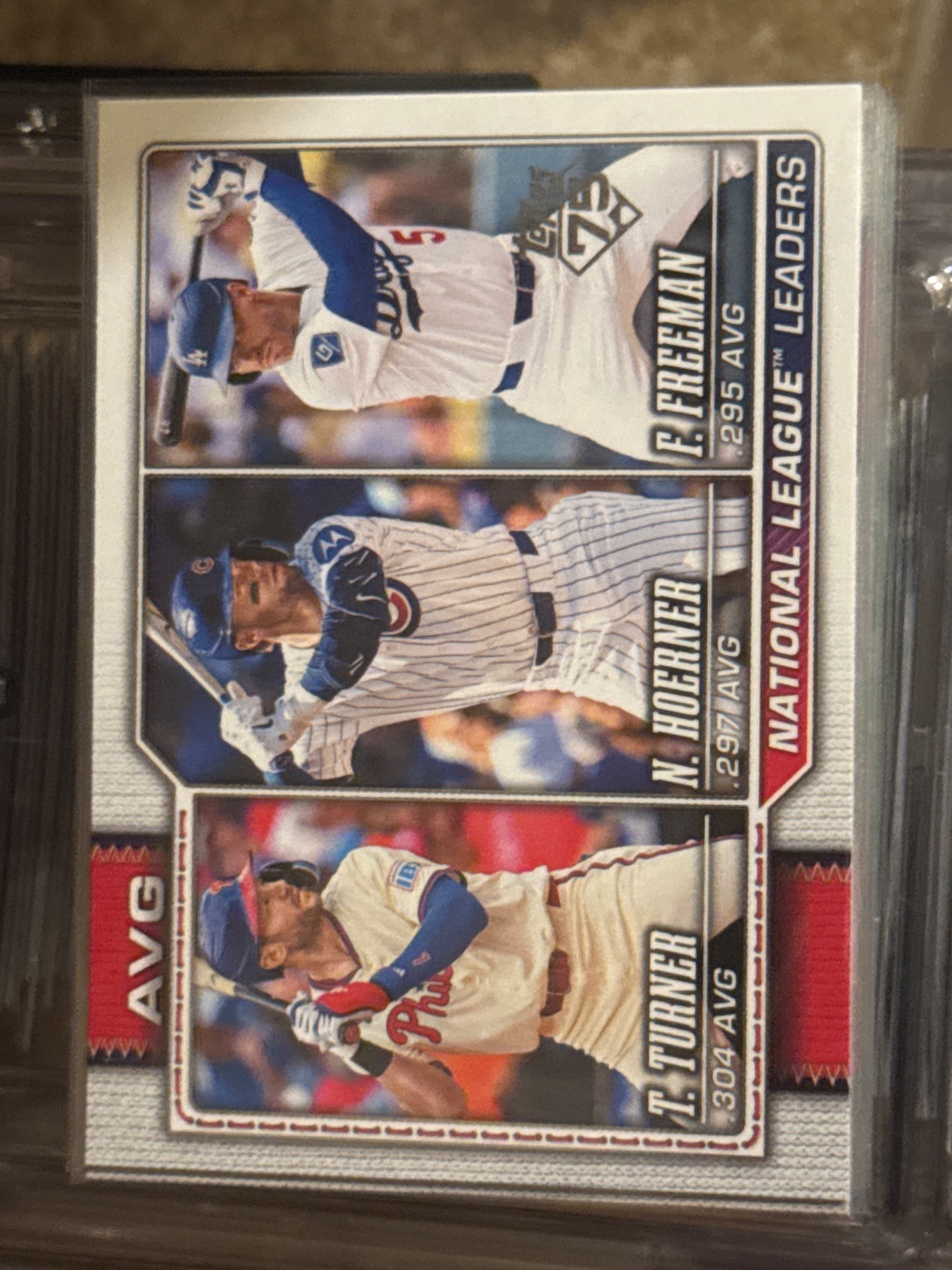 National League Leaders - AVG (F. Freeman, N. Hoerner, T. Turner)