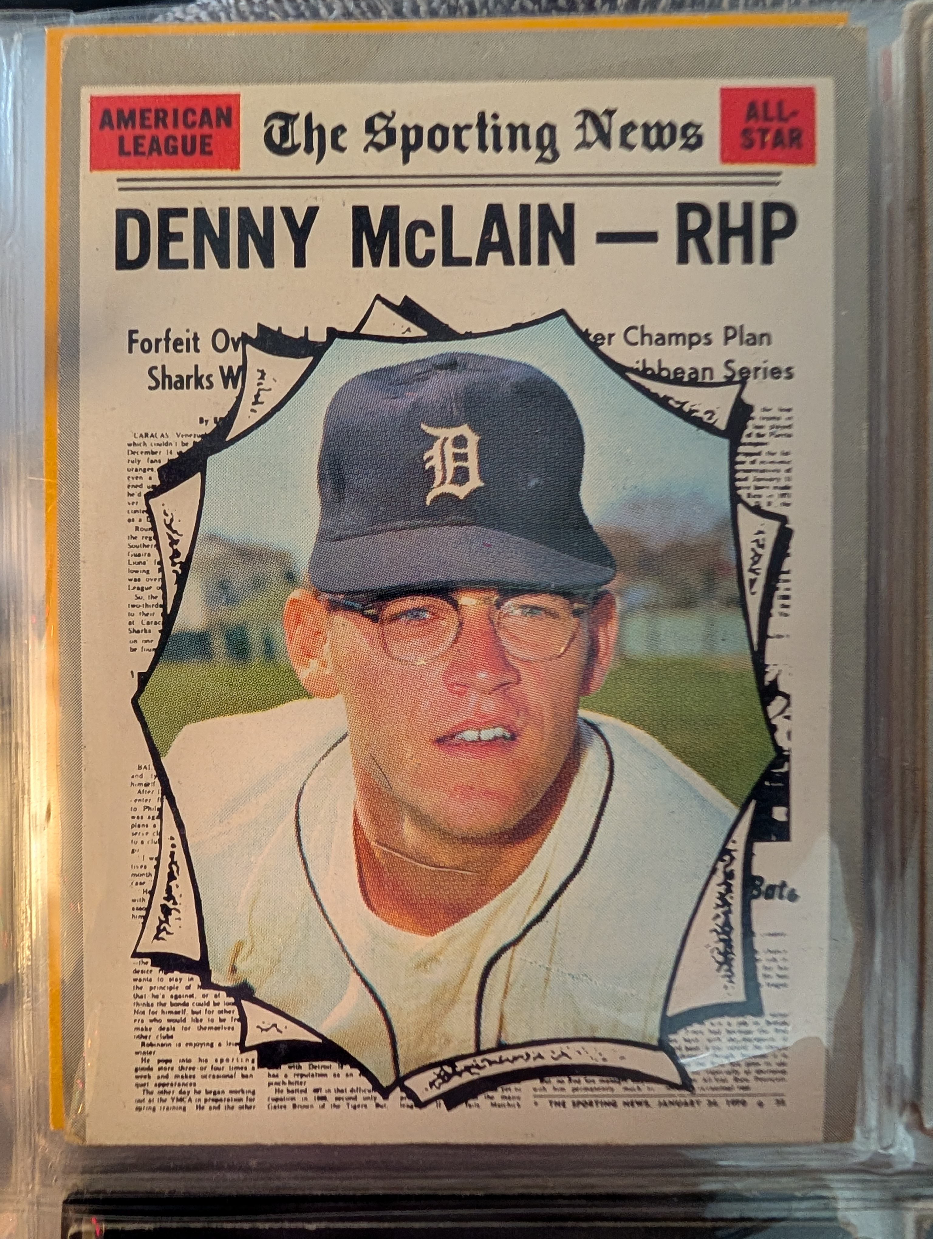 Denny McLain American League All-Star - Trading Card Image