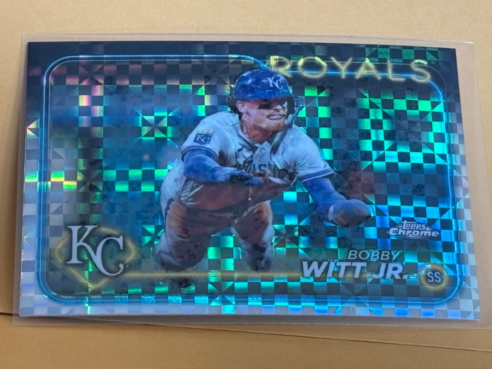 Bobby Witt Jr. 2022 Topps Chrome Refractor Refractor - Trading Card Image