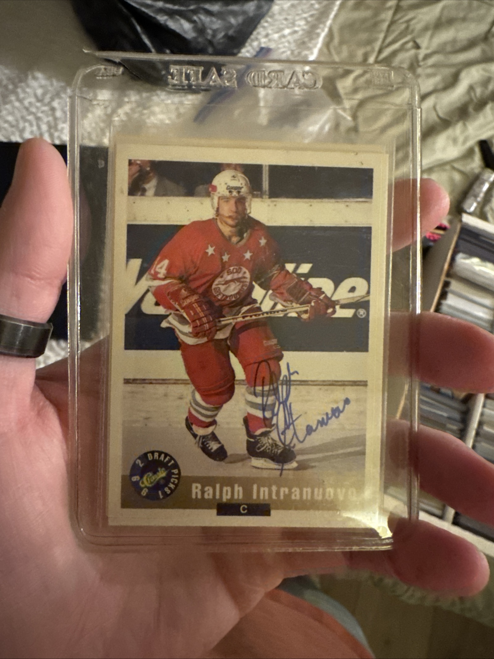 Ralph Intranuovo 1992 Classic Draft Picks Autograph Autograph Near Mint - Trading Card Image