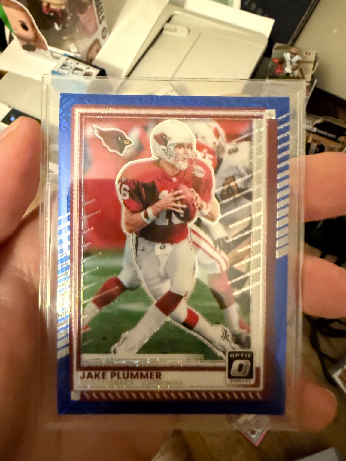 Jake Plummer 2025 Panini Donruss Optic Blue Mojo Prizm Blue Mojo Prizm - Trading Card Image