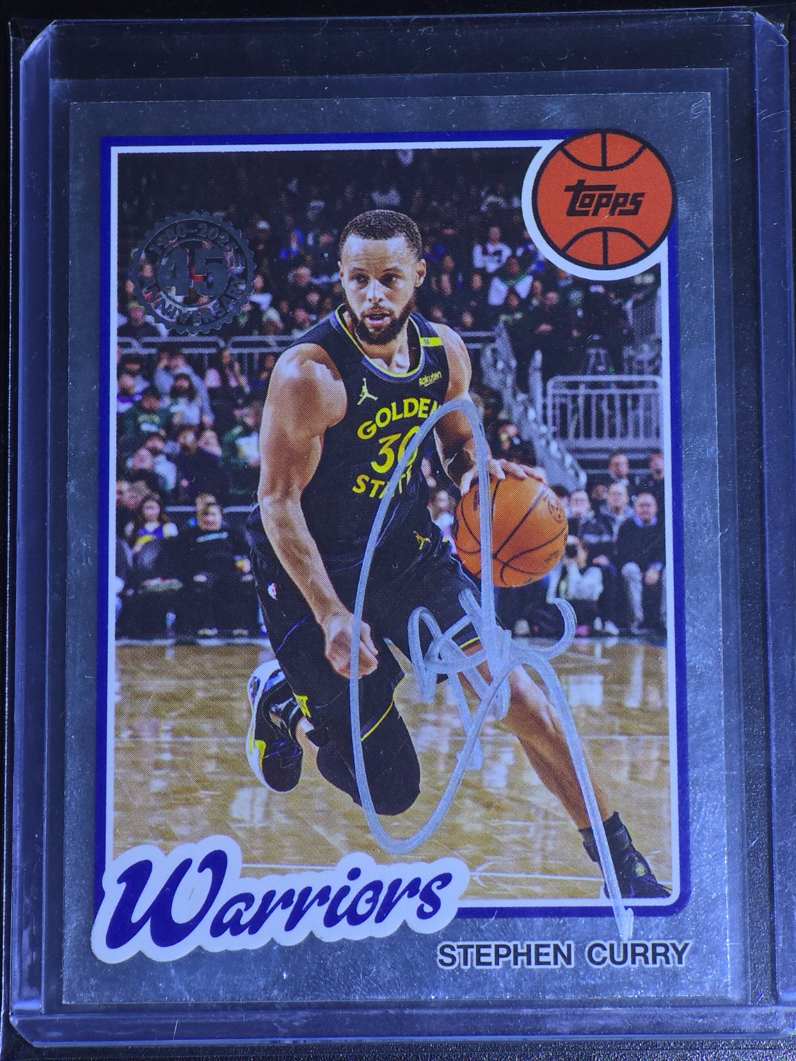 Stephen Curry Topps Chrome Refractor Refractor Autograph - Trading Card Image
