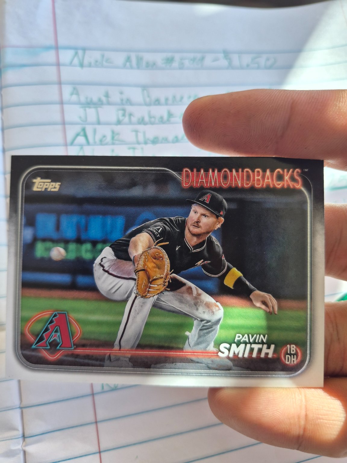 Pavin Smith - Arizona Diamondbacks Base - Trading Card Image