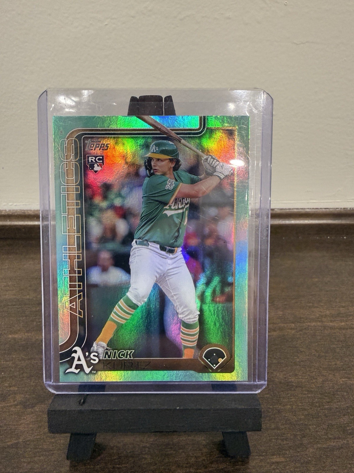 Nick Kurtz - Topps Chrome Rookie Card - Green Refractor Green Refractor - Trading Card Image