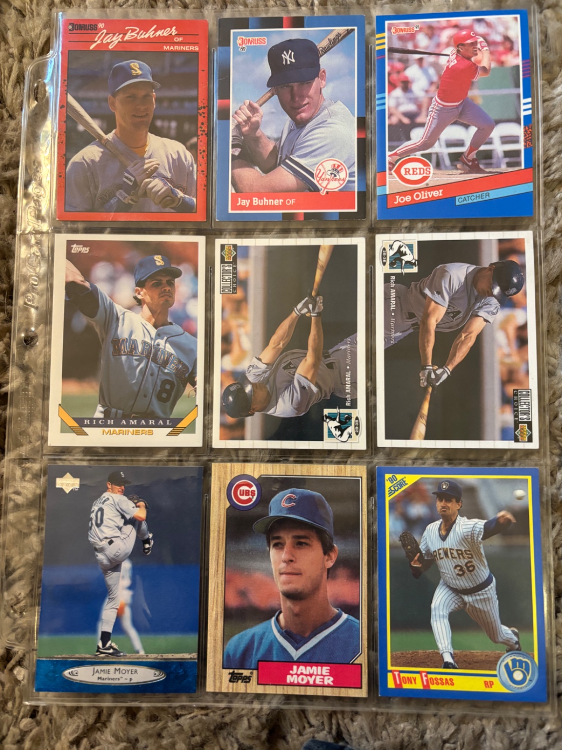 1990 Donruss Jay Buhner Base - Trading Card Image