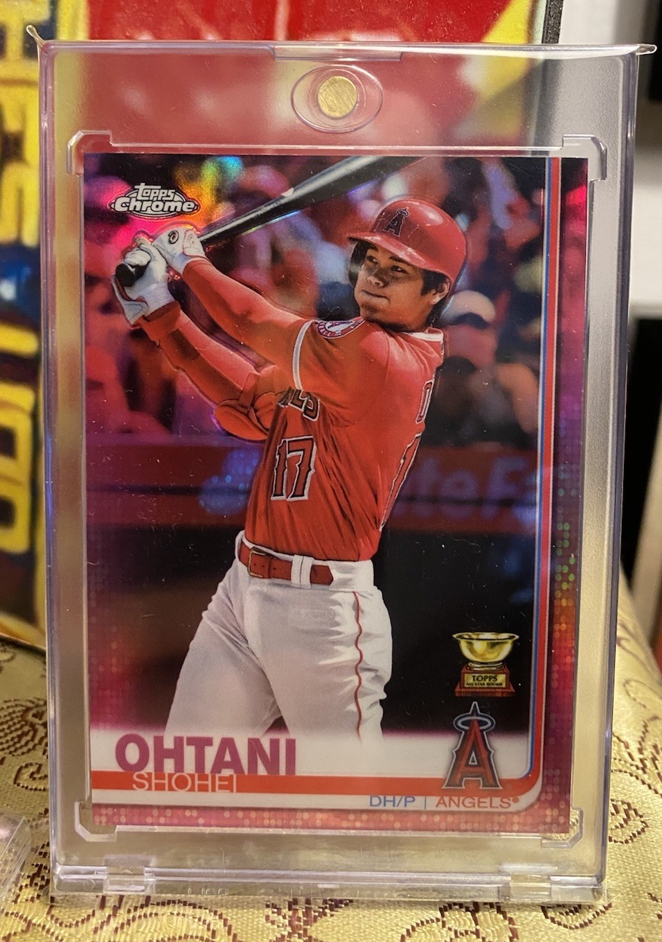 Shohei Ohtani 2018 Topps Chrome Pink Refractor Pink Refractor - Trading Card Image