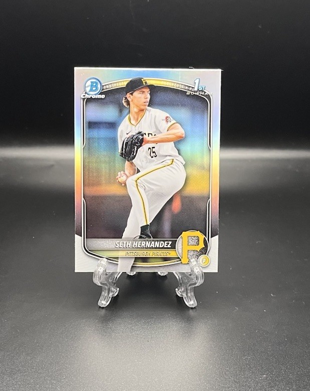 Seth Hernandez - 1st Bowman Chrome Refractor Refractor - Trading Card Image