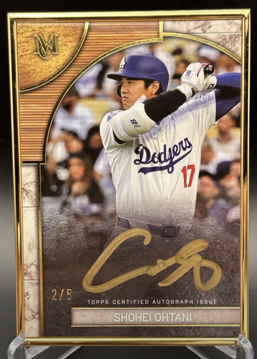 Shohei Ohtani Topps Museum Collection Autograph Gold Parallel