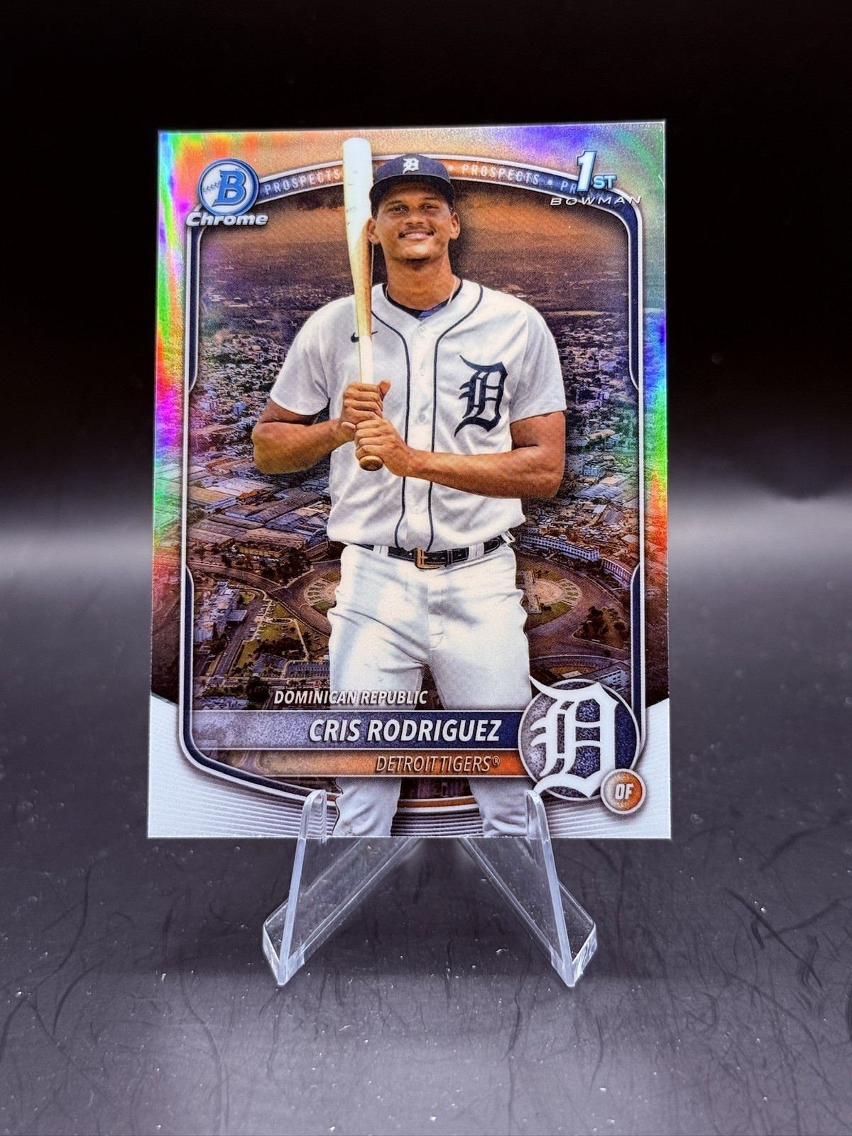Cris Rodriguez - 1st Bowman Chrome Refractor Refractor - Trading Card Image