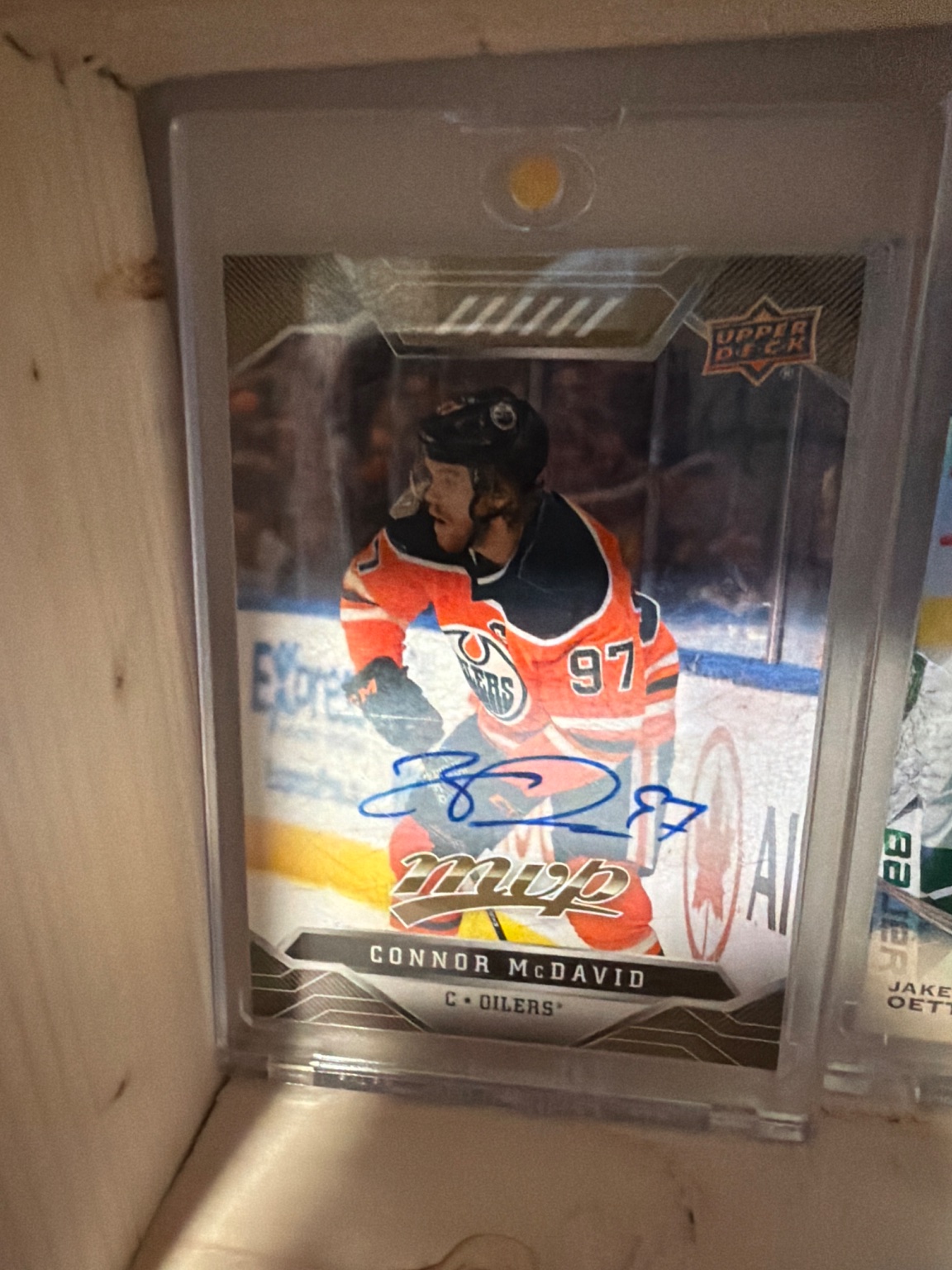 Connor McDavid MVP Autograph - Trading Card Image