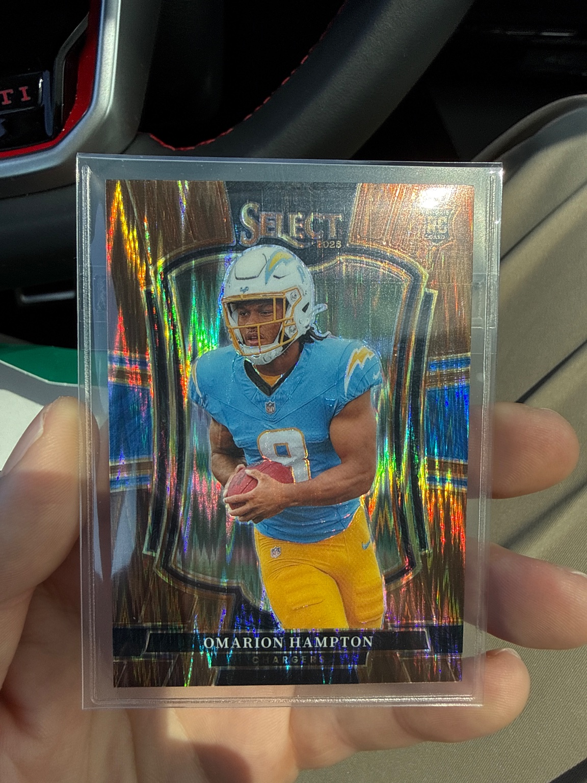 Omarion Hampton 2025 Panini Select 2025 NFL Premier Level Premier Level - Trading Card Image