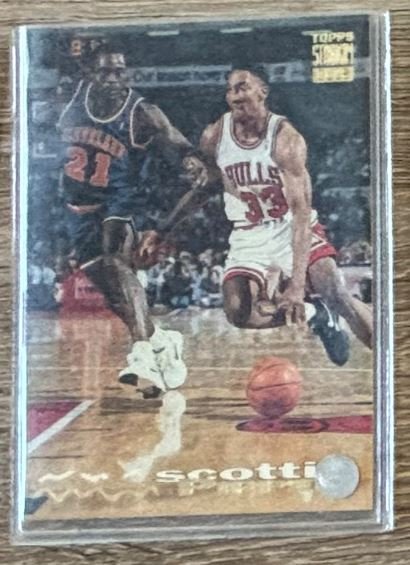 Scottie Pippen Topps Stadium Club Base - Trading Card Image