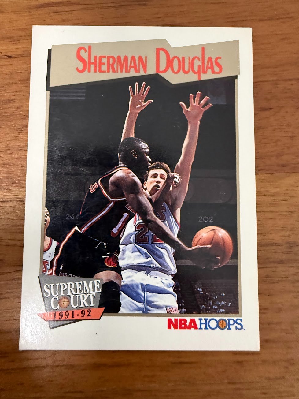 Sherman Douglas 1991-92 NBA Hoops Supreme Court #475 Base - Trading Card Image