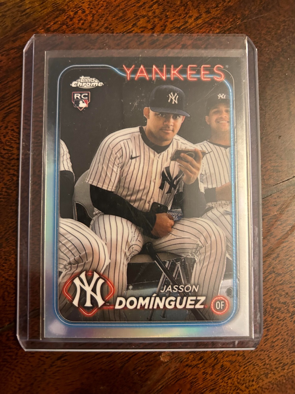 Jasson Domínguez 2023 Topps Chrome Rookie Card Base - Trading Card Image