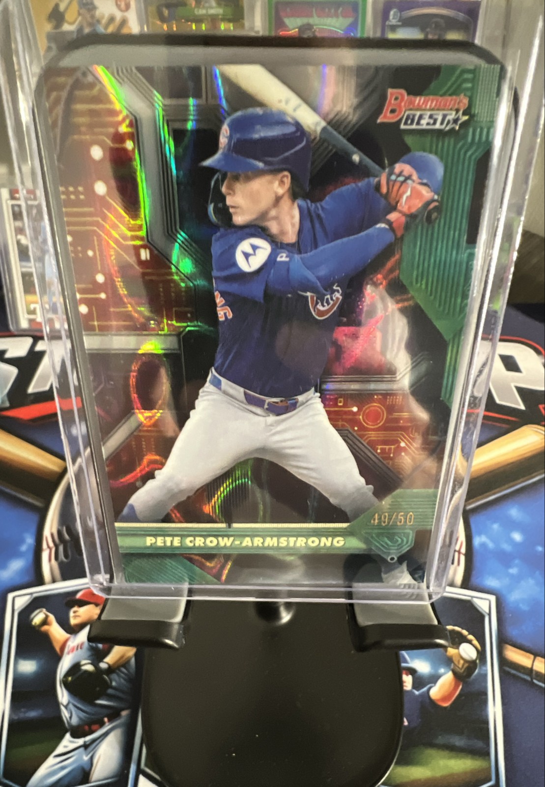 Pete Crow-Armstrong - Bowman's Best /50 Green Refractor Green Refractor - Trading Card Image