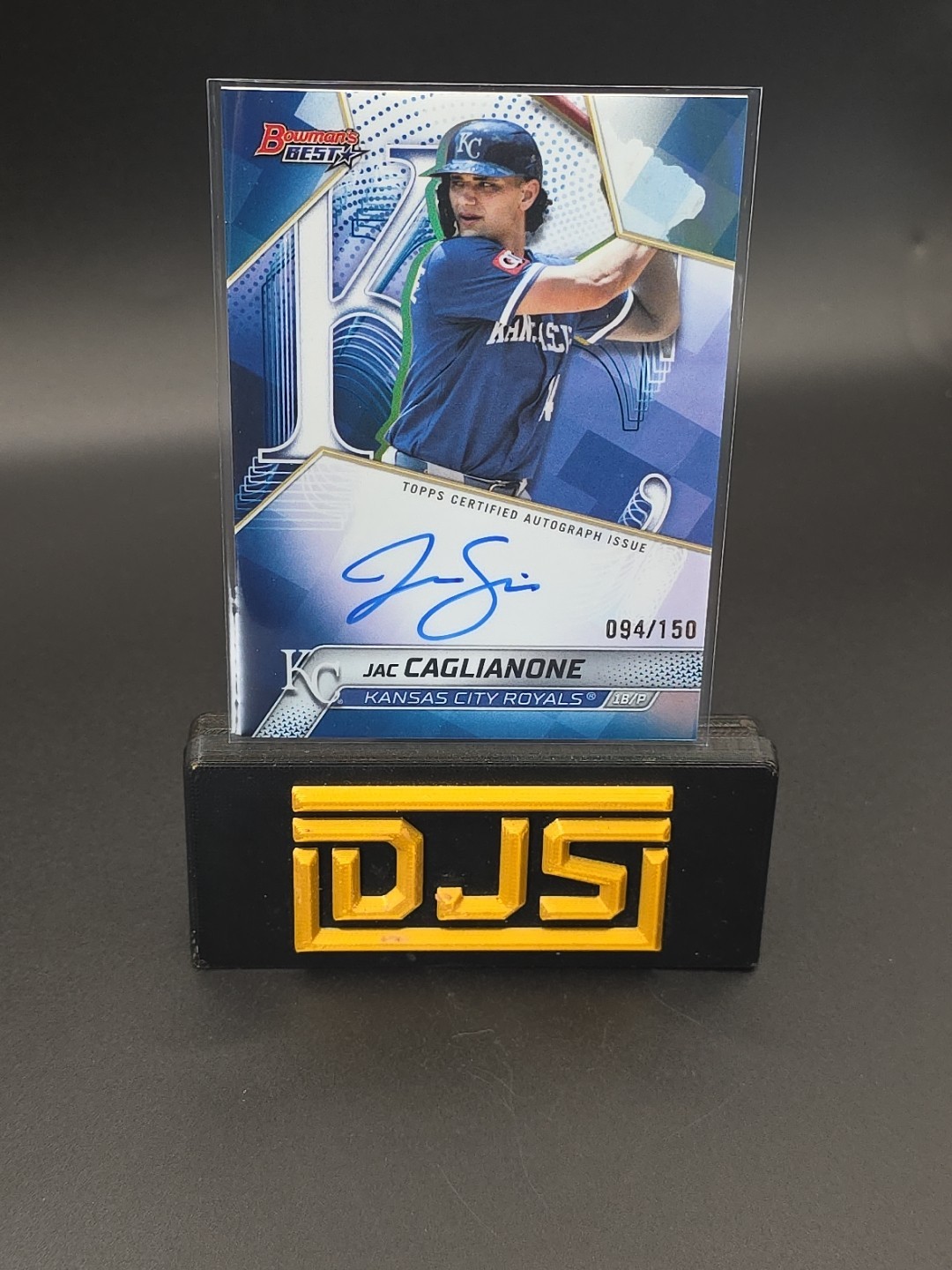 Jac Caglianone 2024 Bowman's Best Green Refractor Green Refractor Autograph - Trading Card Image