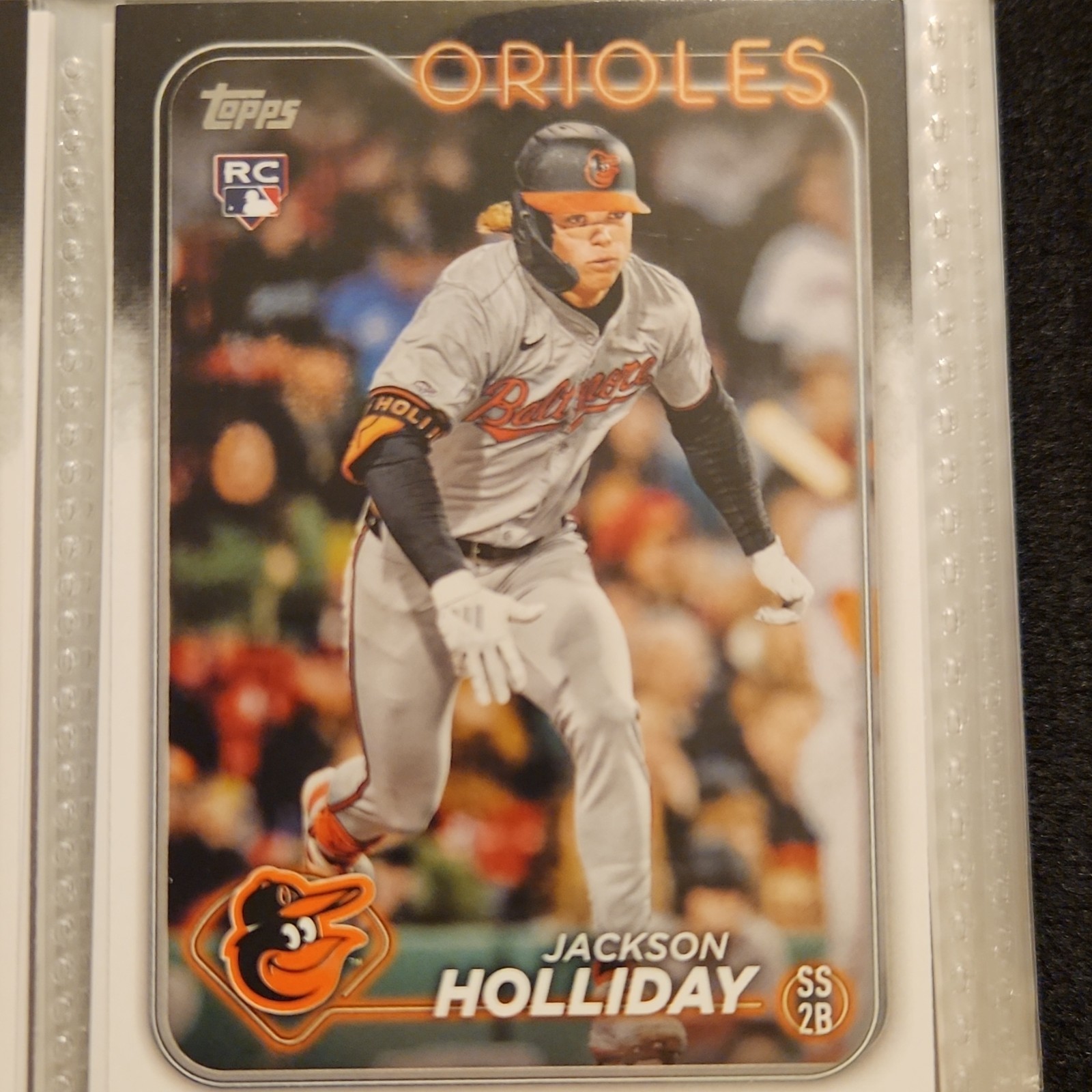 Jackson Holliday 2024 Topps Base Rookie Card Base - Trading Card Image
