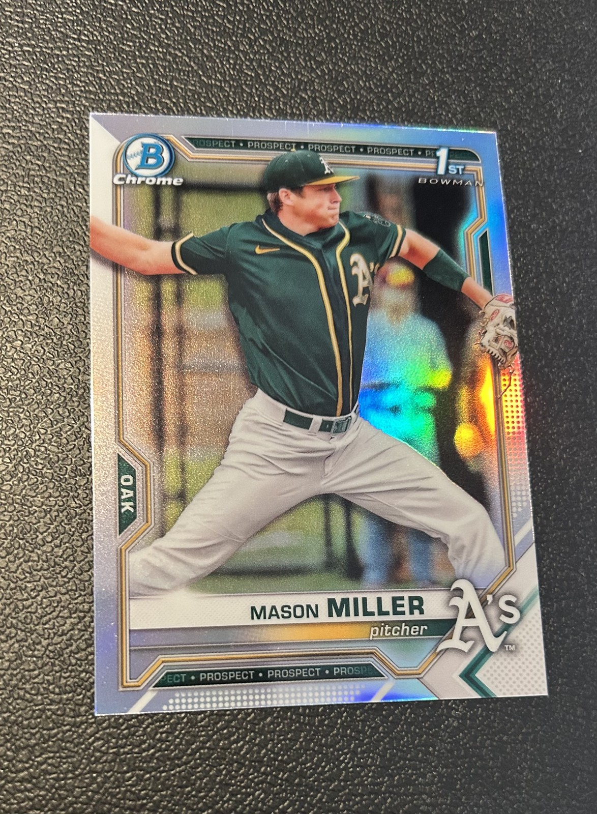 Mason Miller 1st Bowman Chrome Refractor Refractor - Trading Card Image