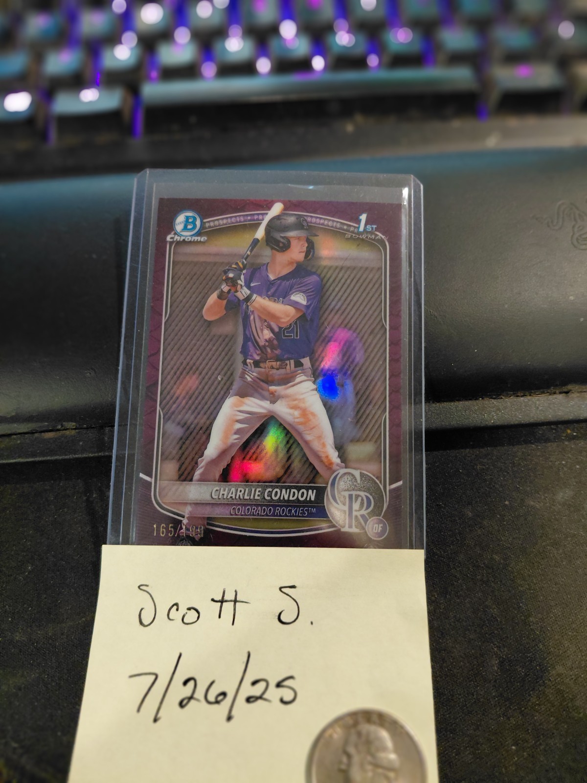 Charlie Condon - Bowman Chrome 1st Refractor (/499) Refractor (/499) - Trading Card Image