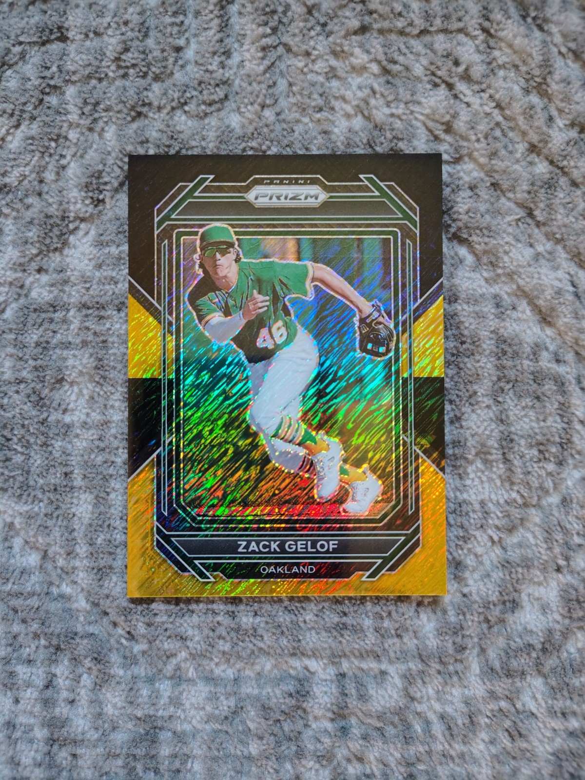 Zack Gelof 2023 Panini Prizm Gold Prizm Silver Prizm - Trading Card Image