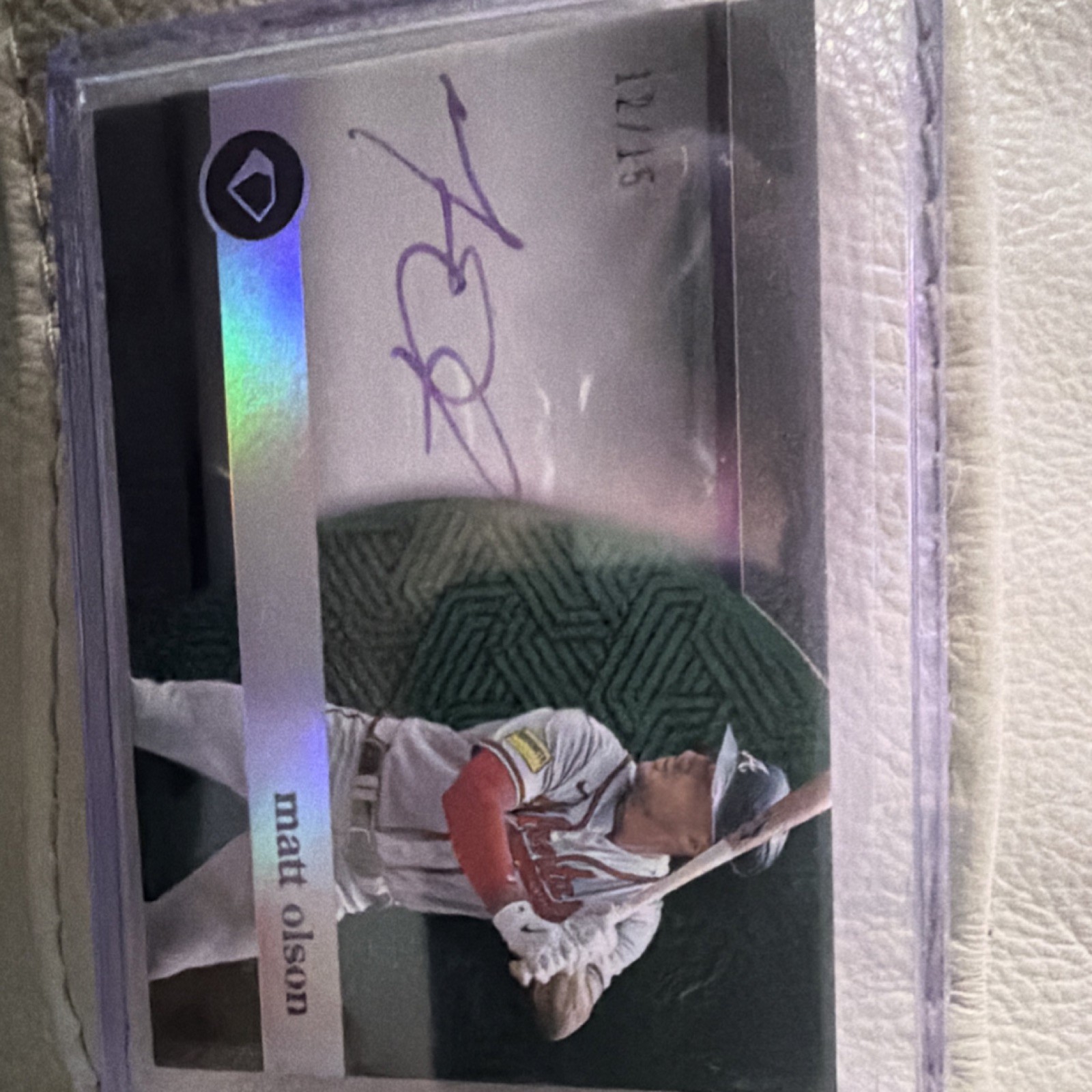 Matt Olson Refractor Refractor /15 - Trading Card Image
