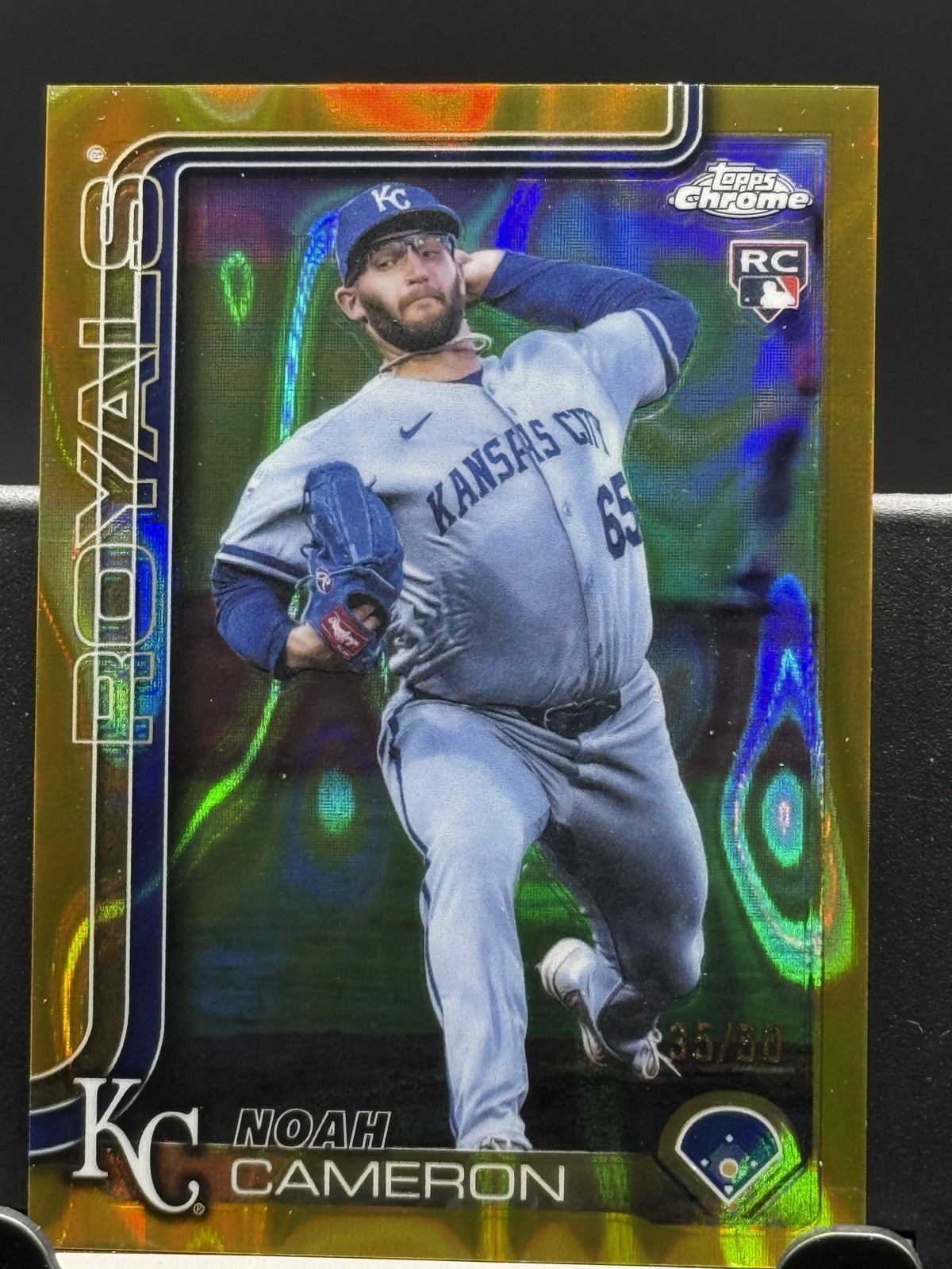 Noah Cameron Topps Chrome Gold Refractor RC Gold Refractor /50 - Trading Card Image